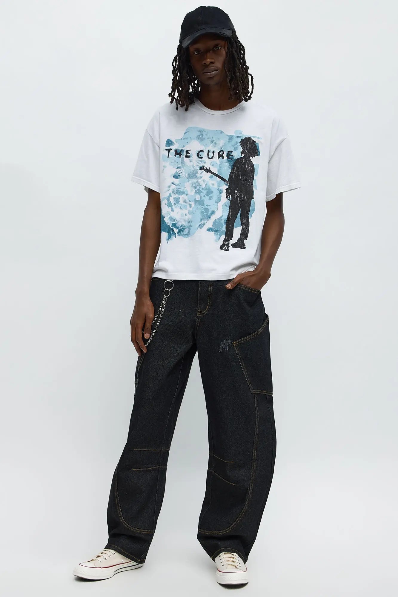 The Cure Album Covers Vintage Boxy Short Sleeve Tee - White Wash