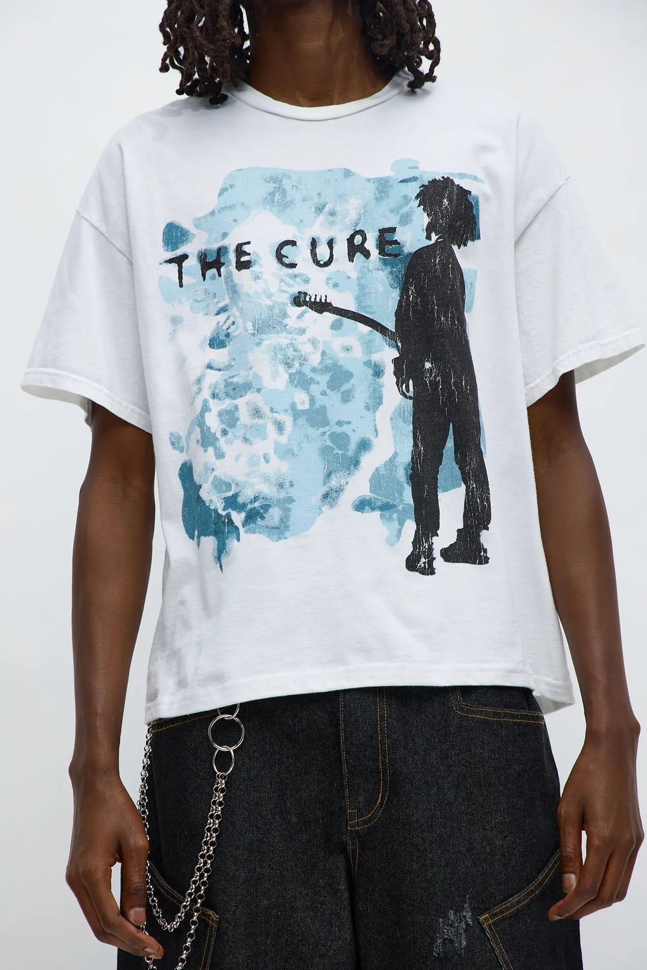 The Cure Album Covers Vintage Boxy Short Sleeve Tee - White Wash
