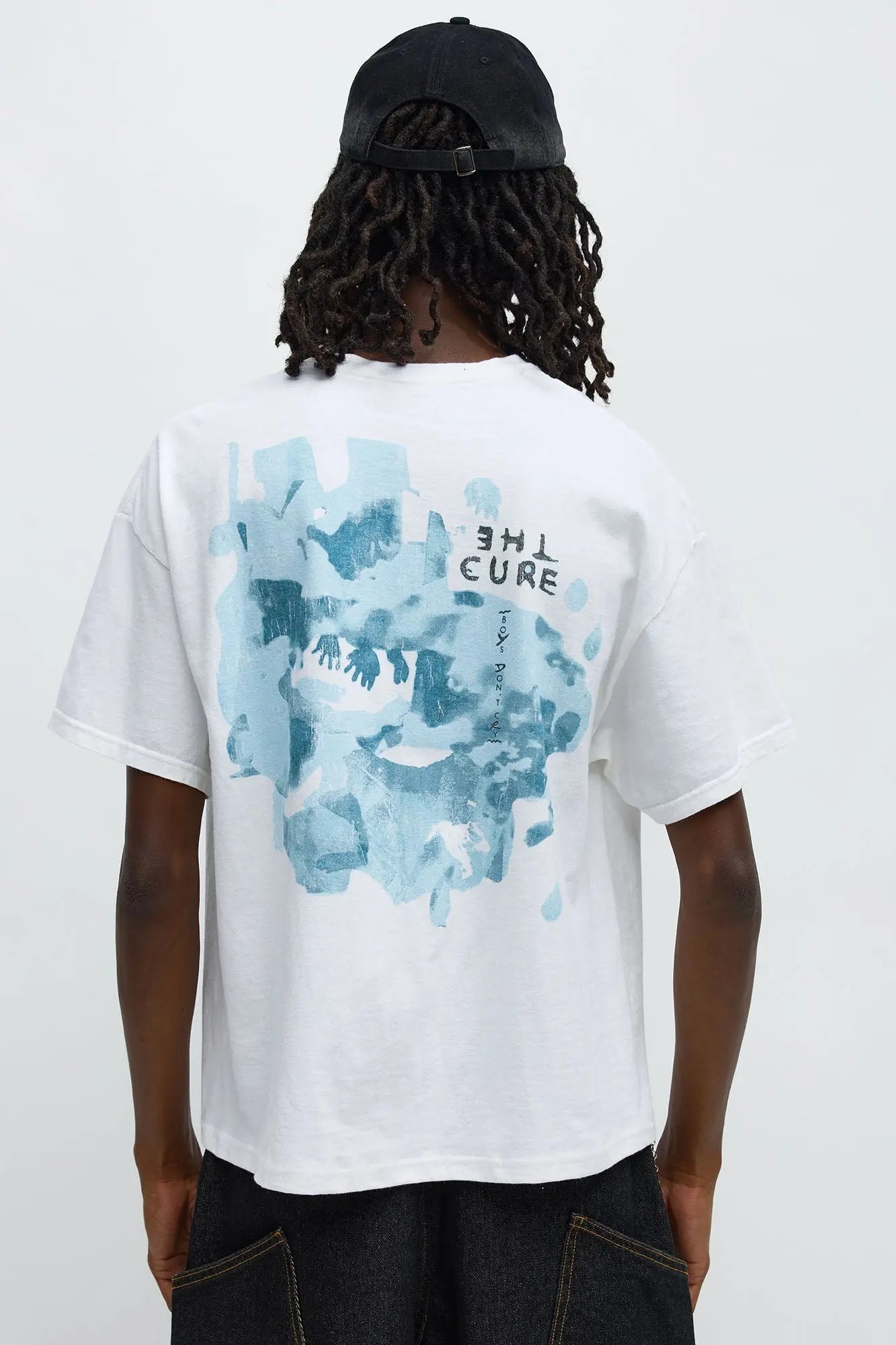 The Cure Album Covers Vintage Boxy Short Sleeve Tee - White Wash