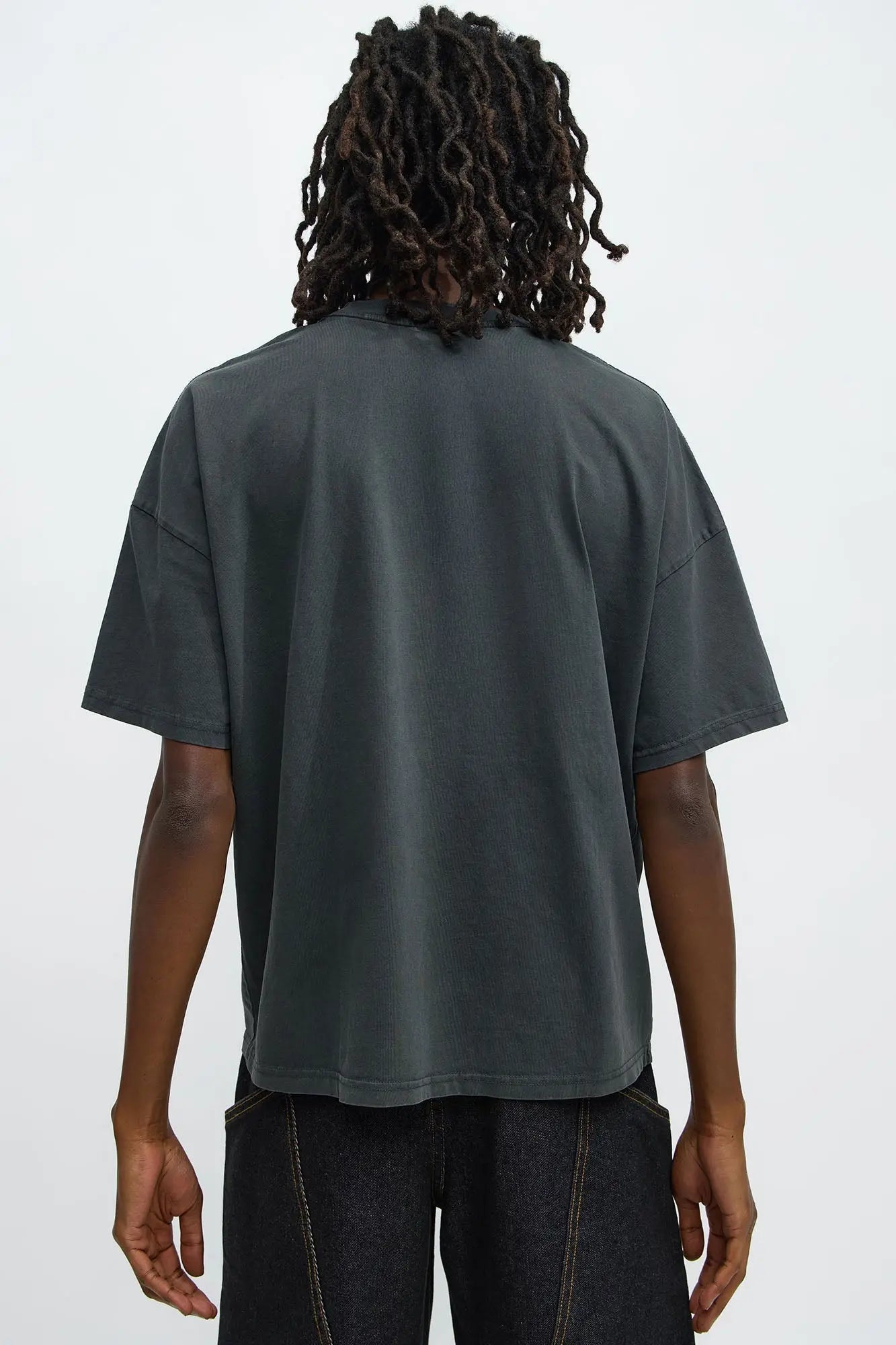 Antisocial Oversized Short Sleeve Tee - Black Wash