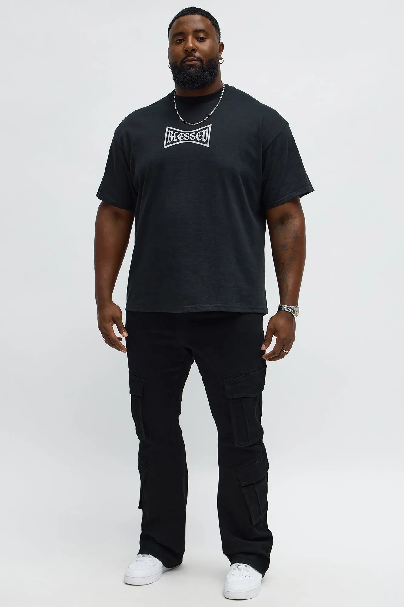 Blessed Heart Short Sleeve Tee - Black