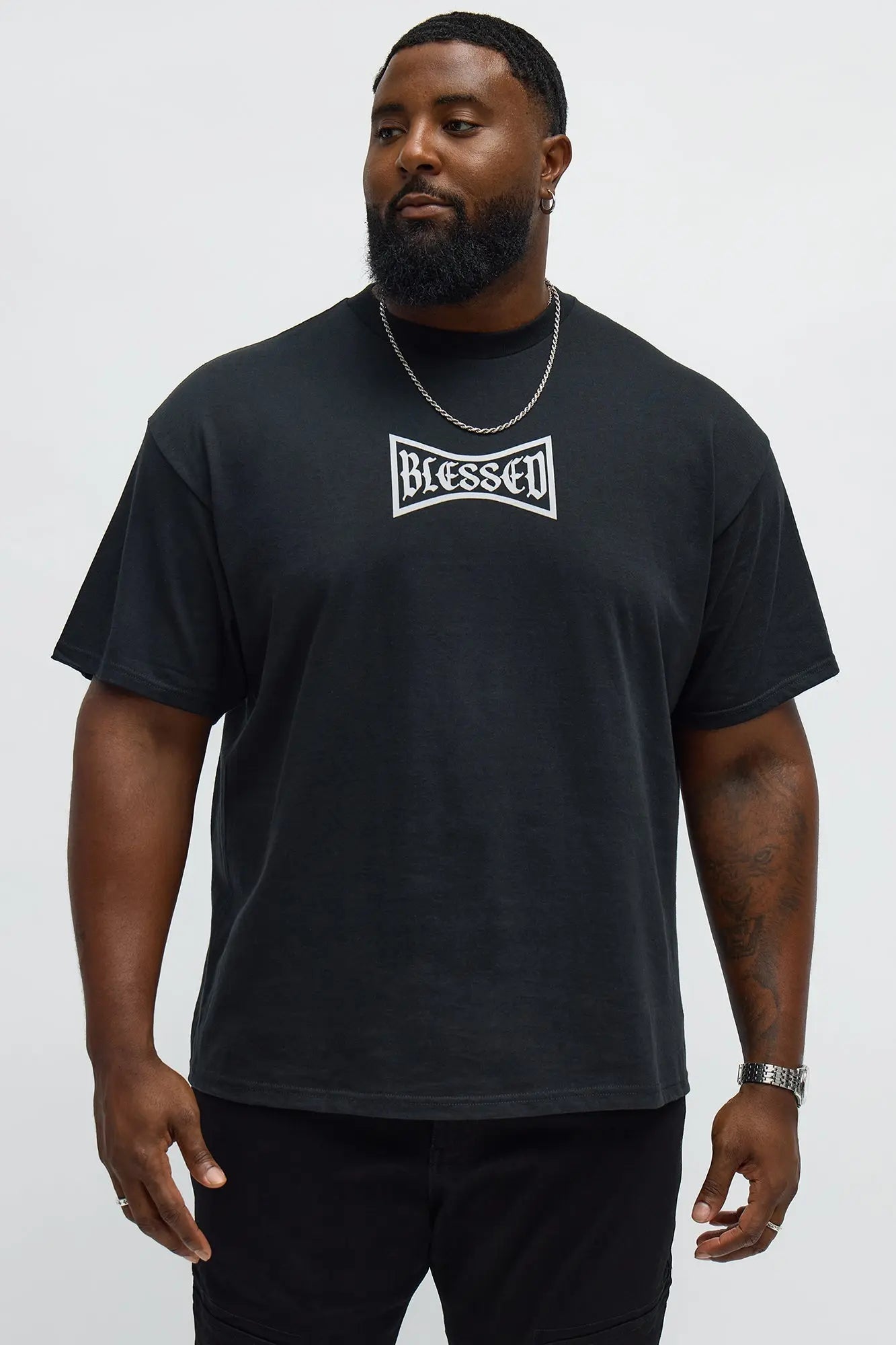 Blessed Heart Short Sleeve Tee - Black