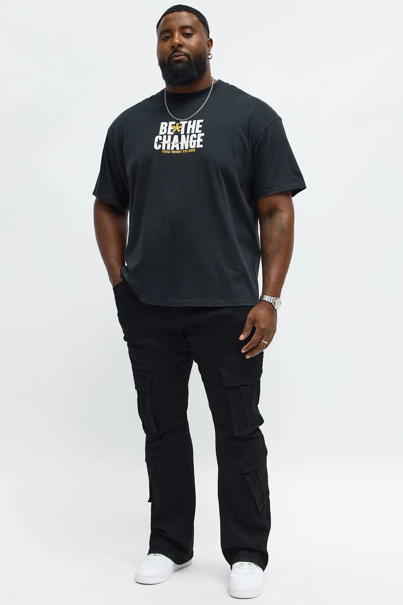 Be The Change Short Sleeve Tee - Black