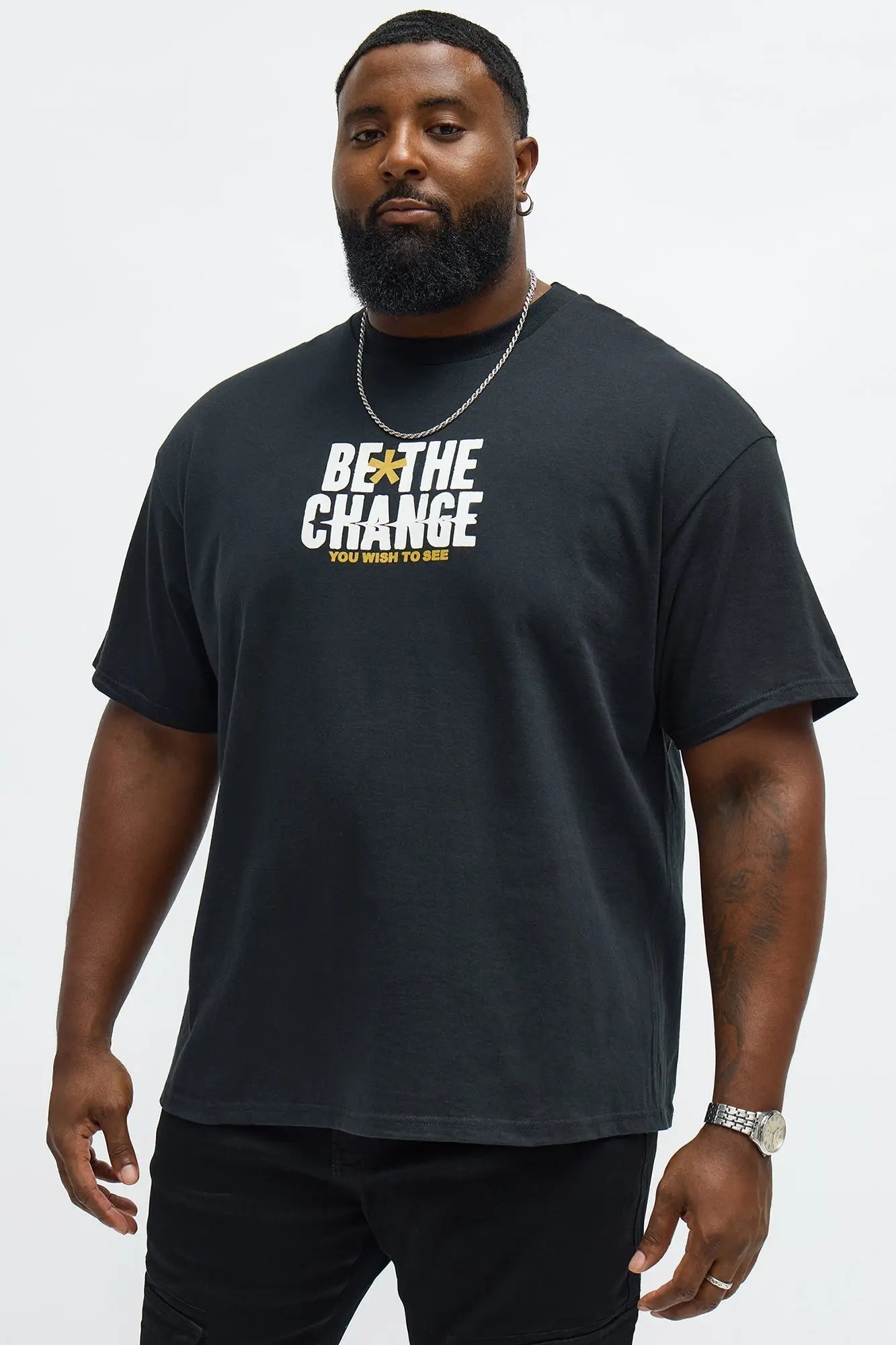 Be The Change Short Sleeve Tee - Black