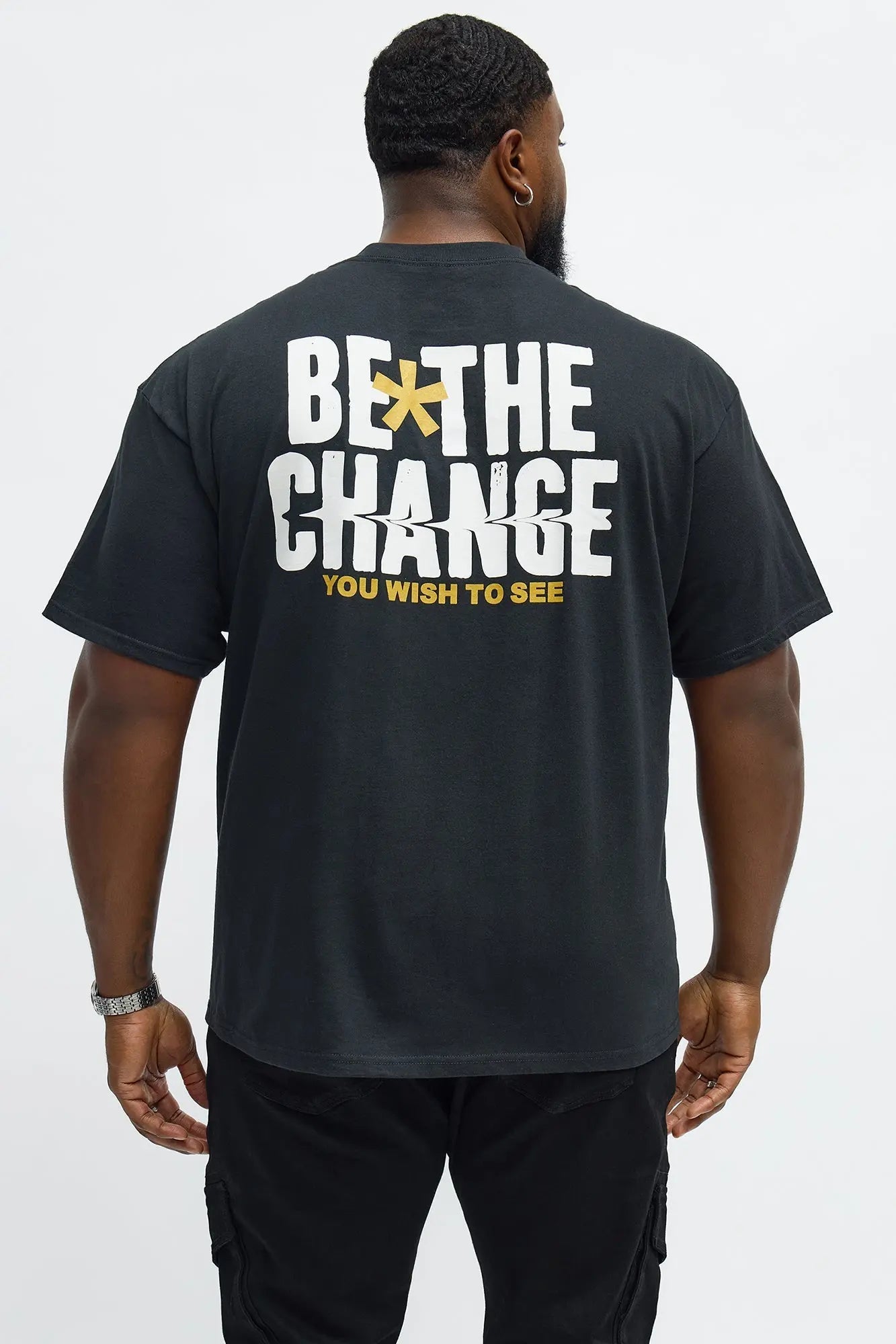 Be The Change Short Sleeve Tee - Black
