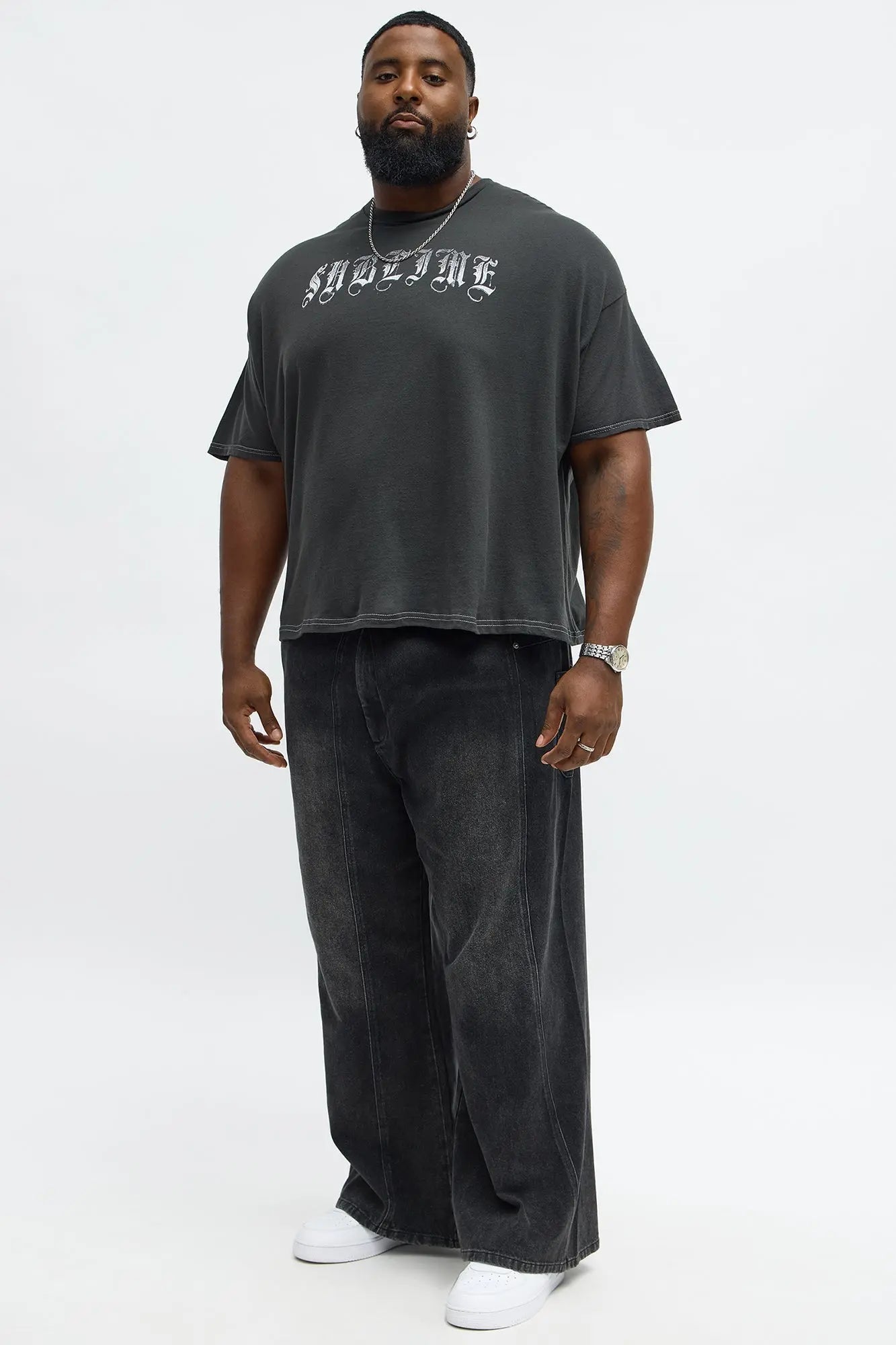 Sublime Album Cover Boxy Short Sleeve Tee - Black Wash