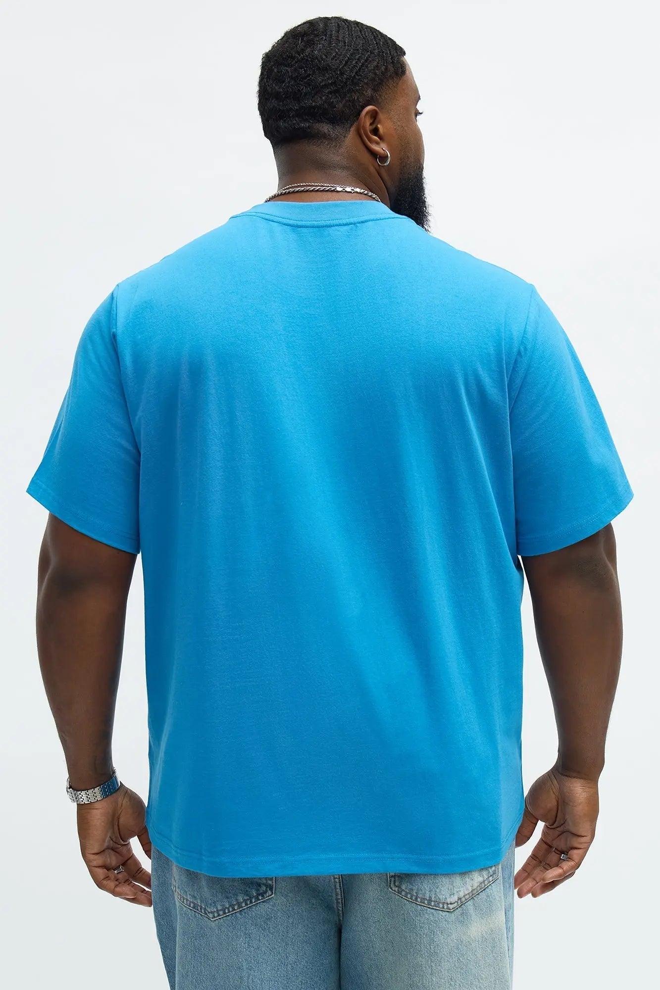 Oversized Heavyweight Tee 240GSM - Blue