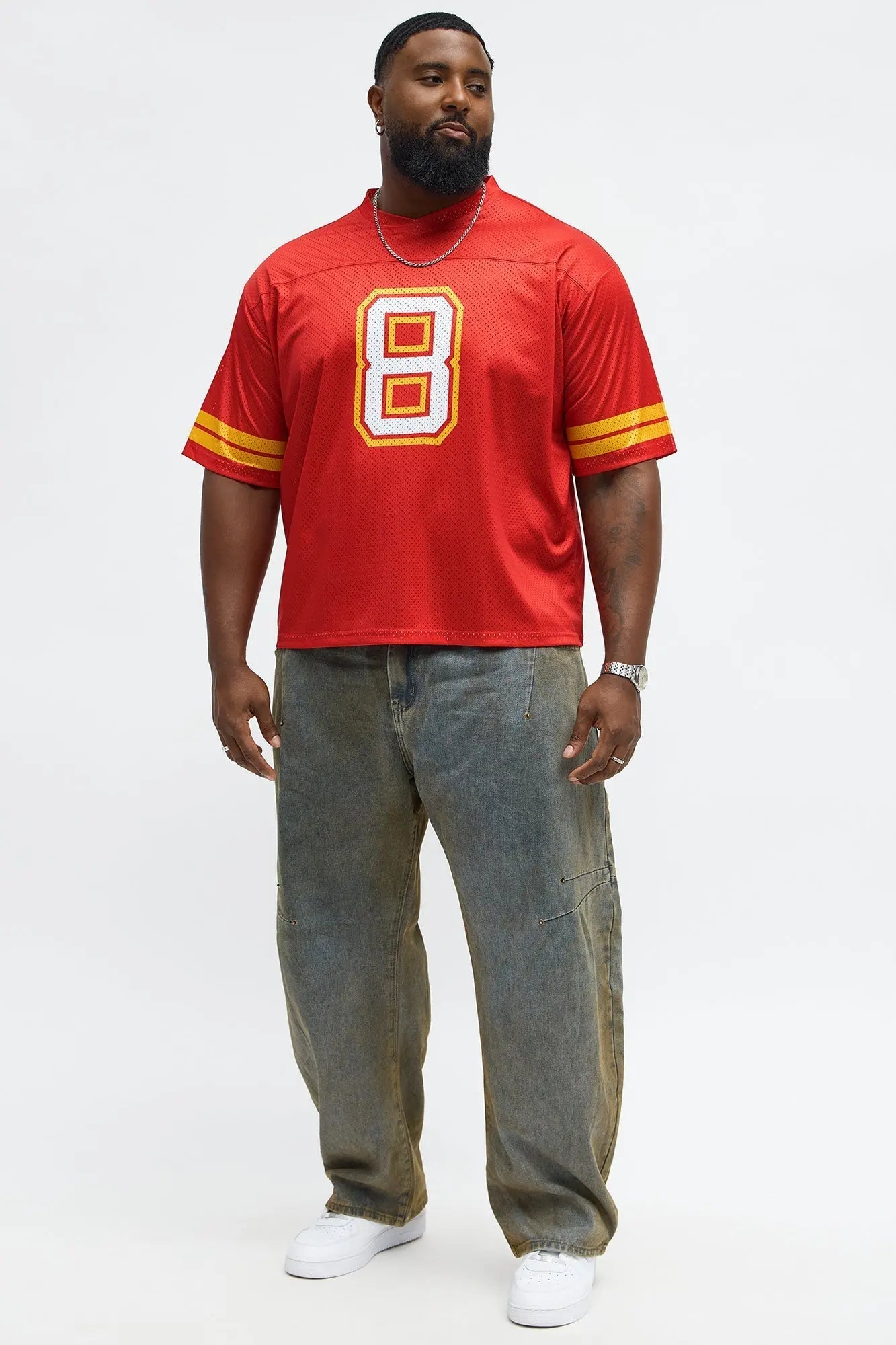 Cropped Warpaint Jersey - Red