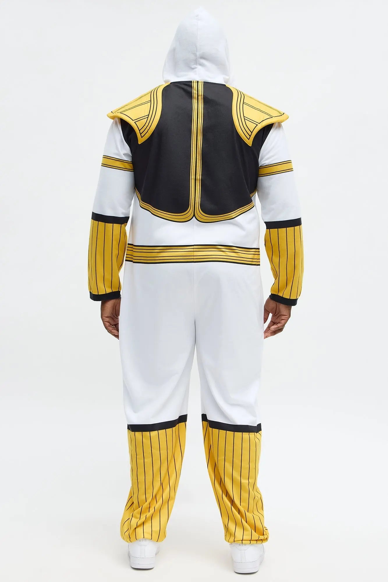 Mighty Morphin Power Ranger One Piece Costume - White/combo