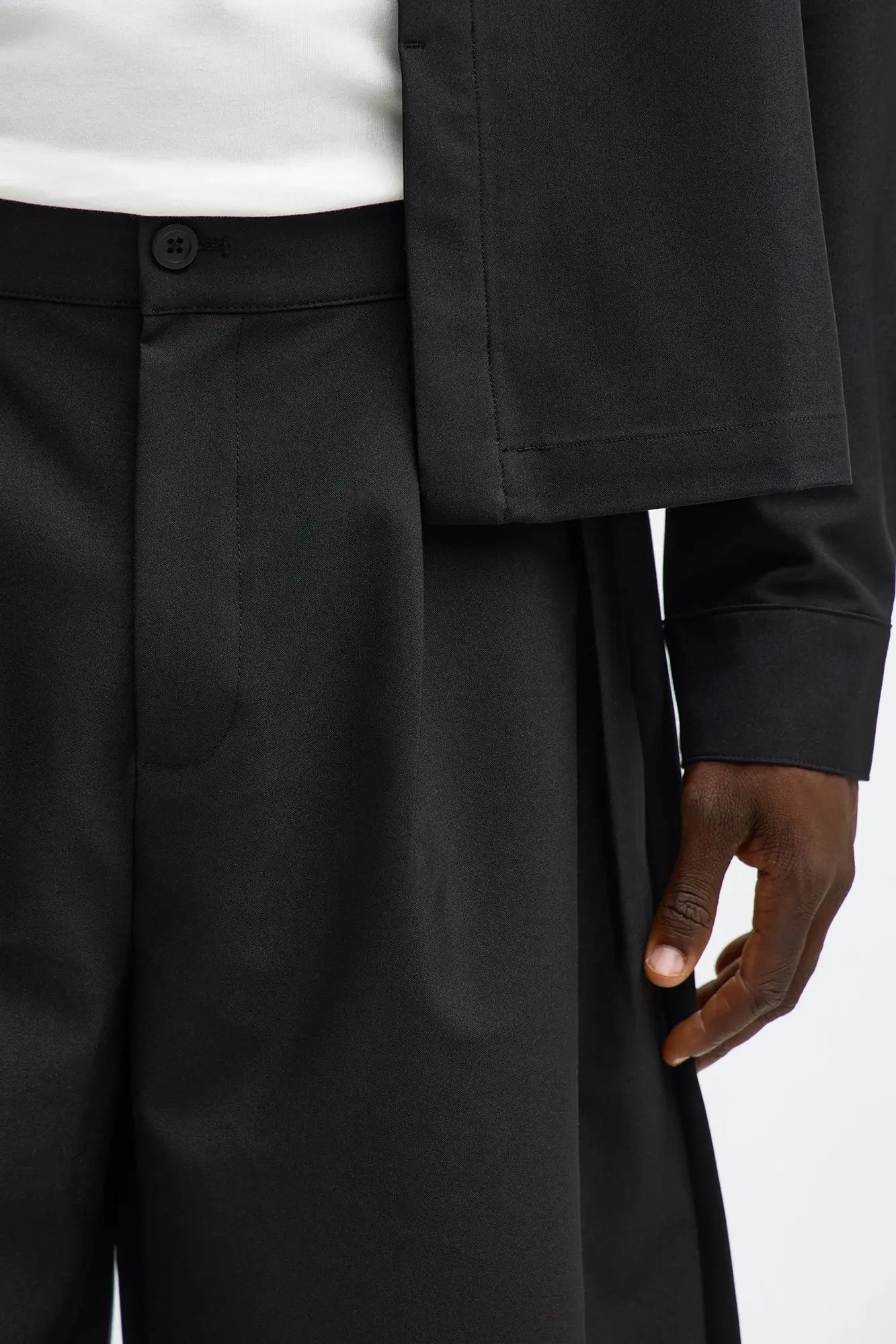 Barrel Bold Flow Trousers - Black