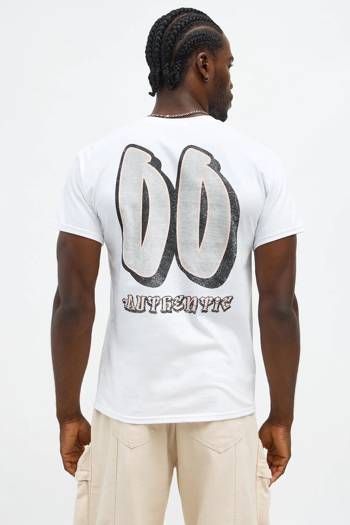 Authentic Sinners Oversized Short Sleeve Tee - White