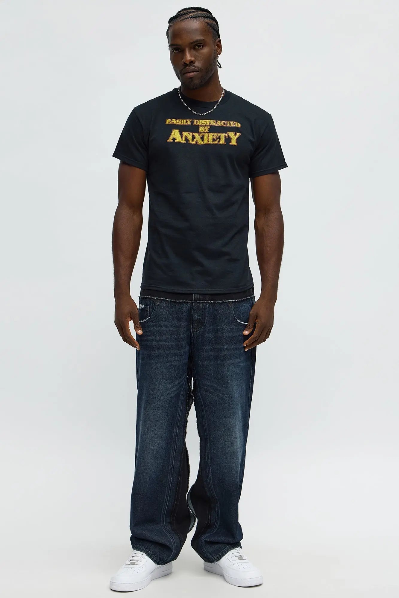 Easily Distracted Short Sleeve Tee - Black