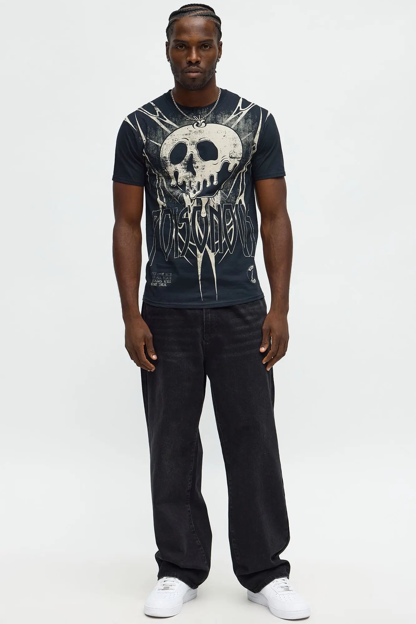 Snow White Poisonous Apple Short Sleeve Tee - Black
