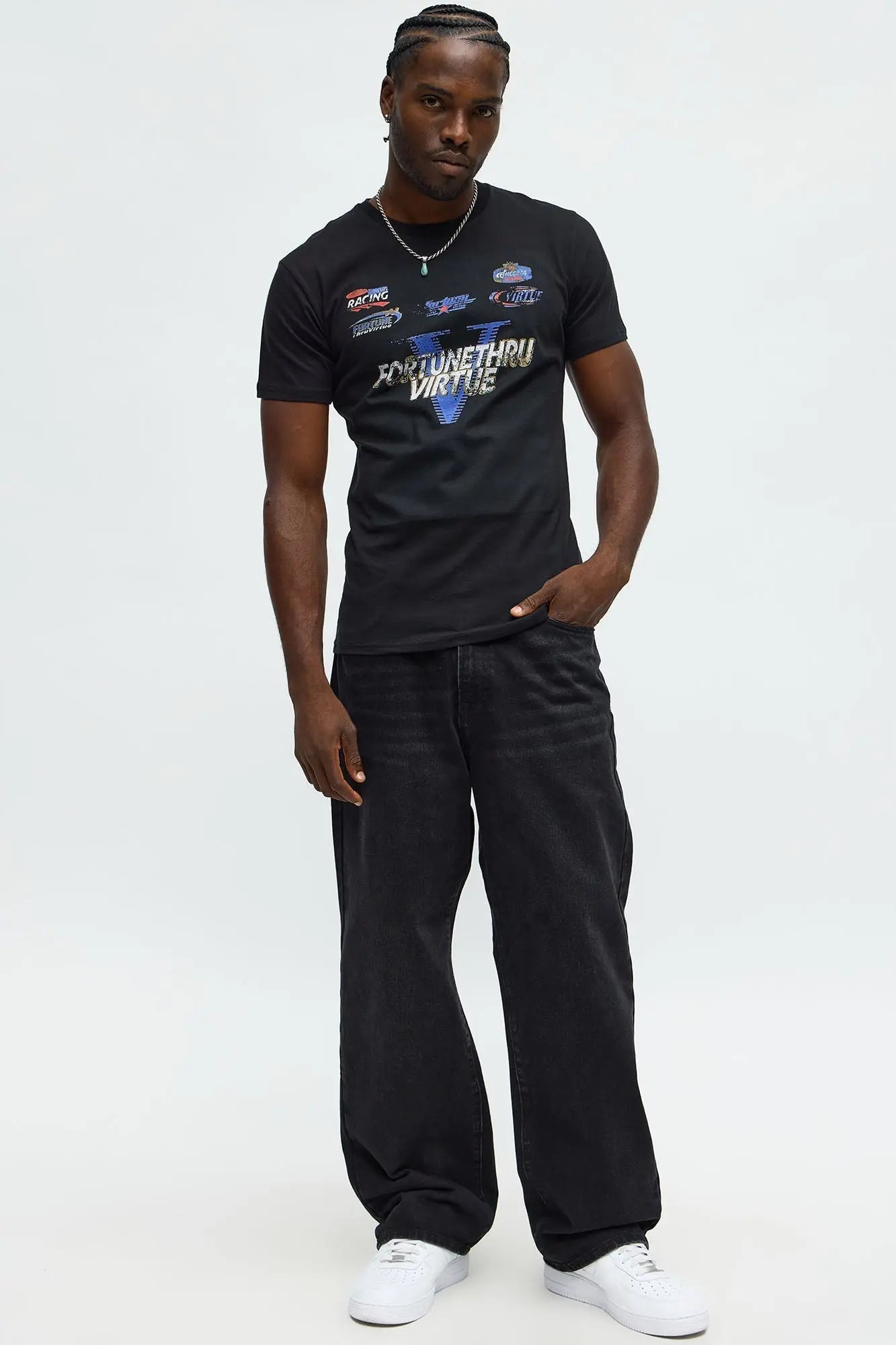 Fortune Thru Virtue Short Sleeve Tee - Black