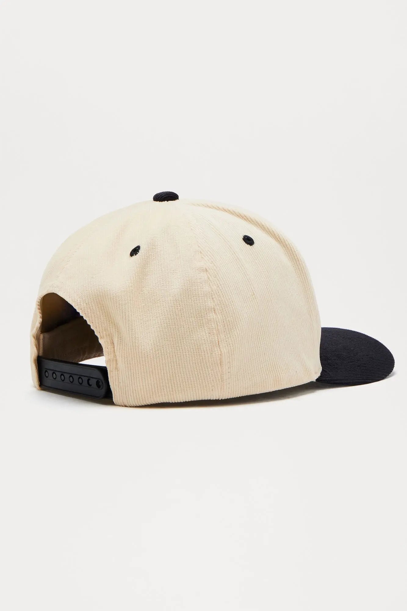Spiritual Two Tone Faux Suede Structured Snapback Hat - Stone/Combo