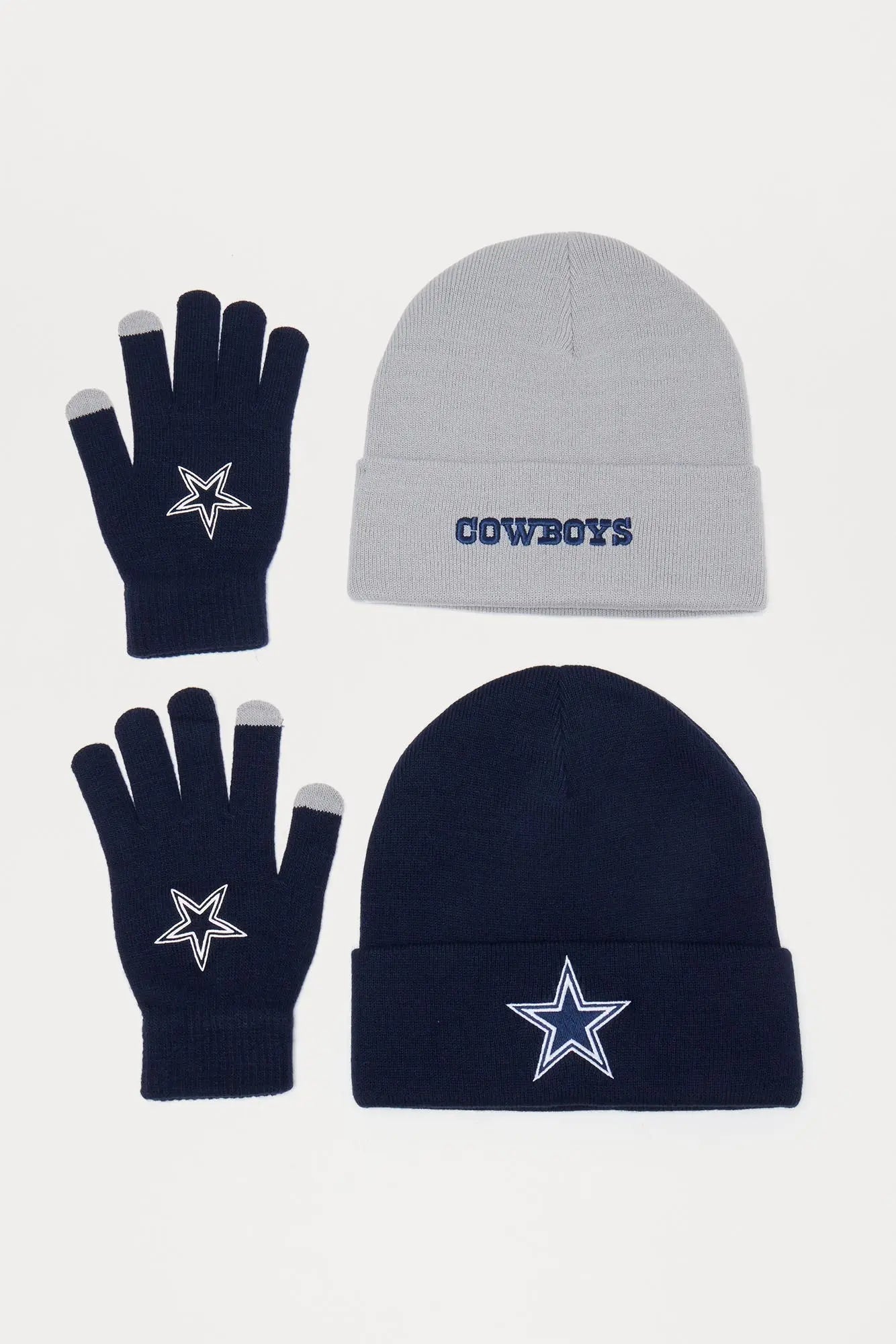 Classic Dallas Cowboys Beanie 2 Pack - Navy/combo