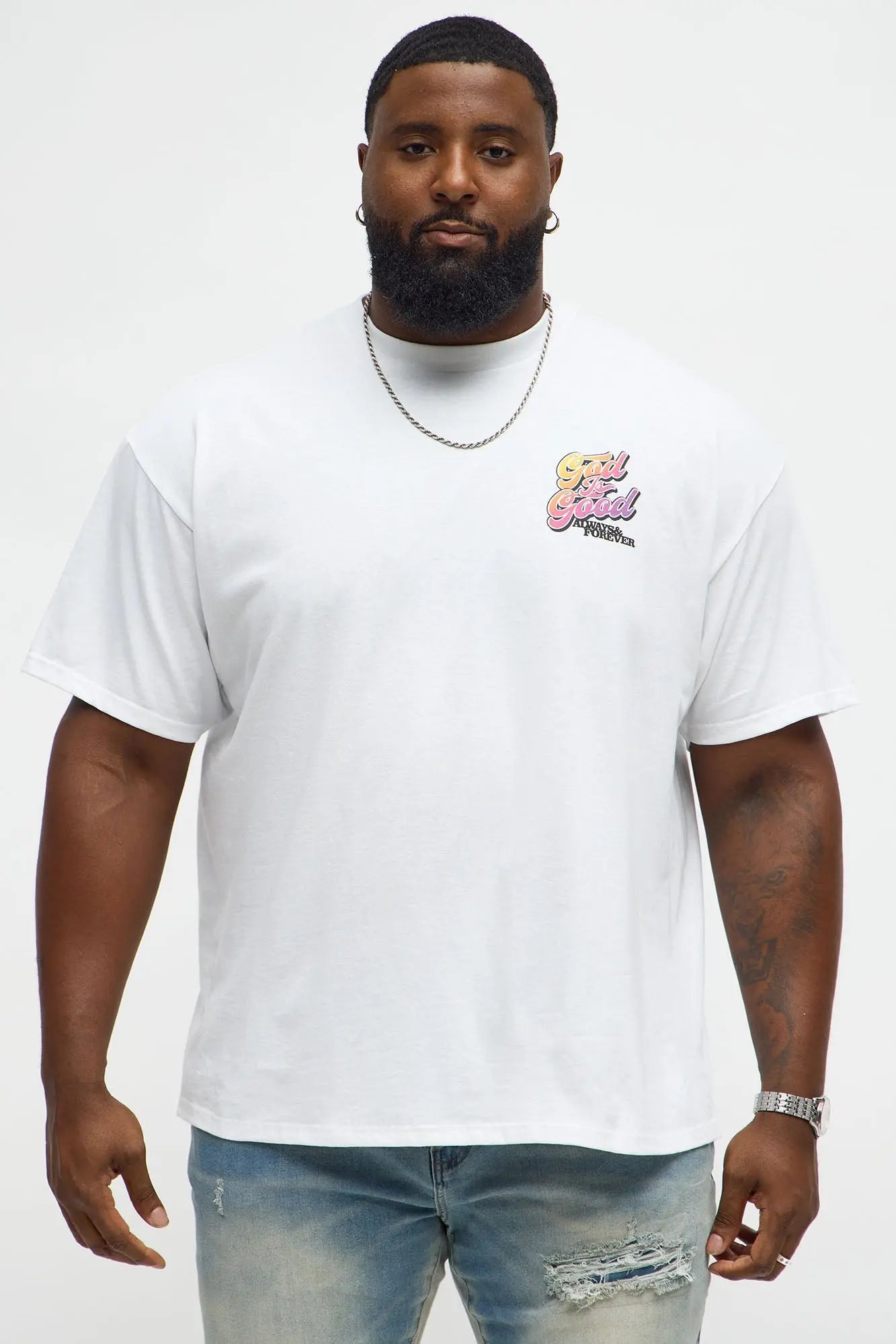 God Is Good Always Short Sleeve Tee - White