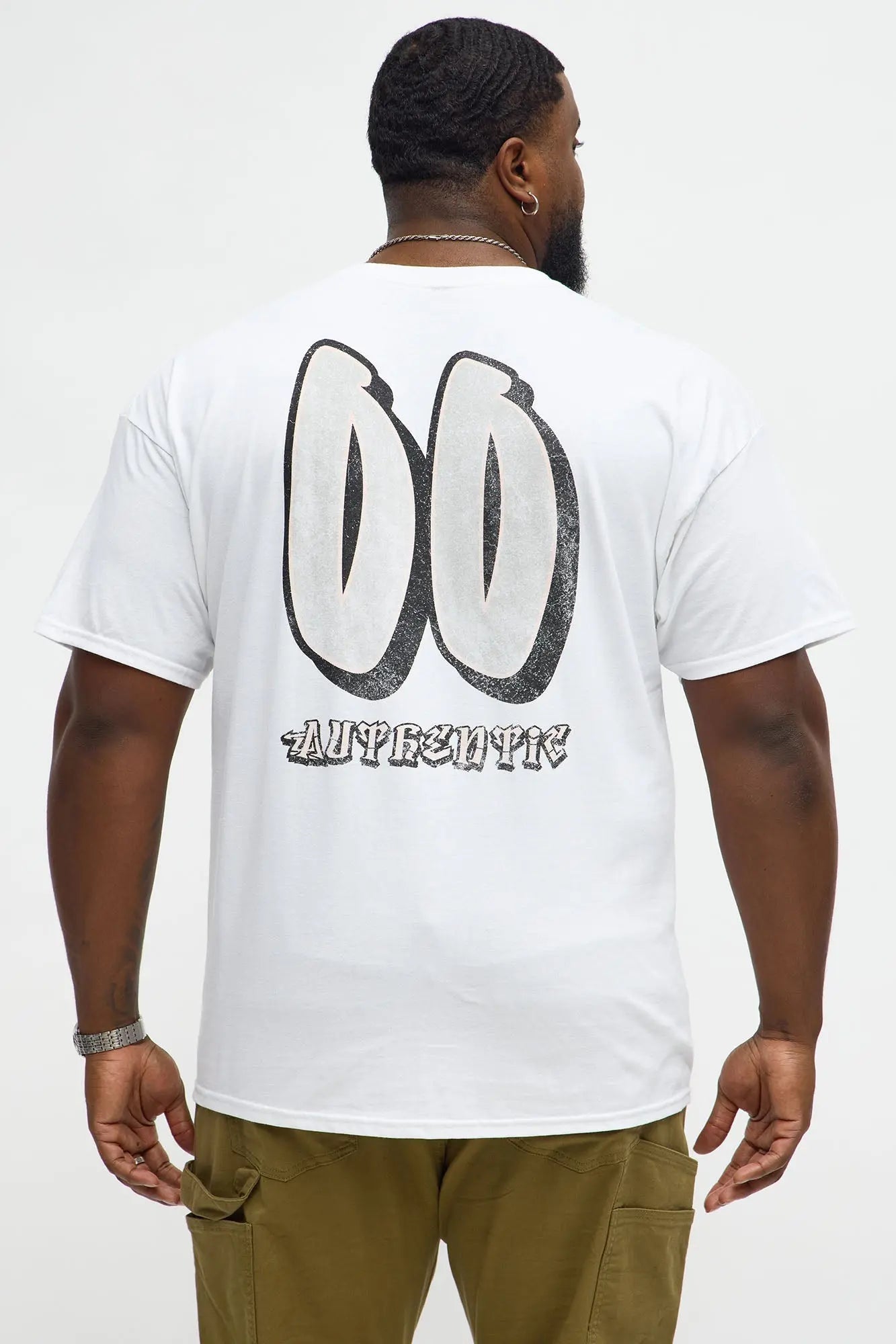 Authentic Sinners Oversized Short Sleeve Tee - White