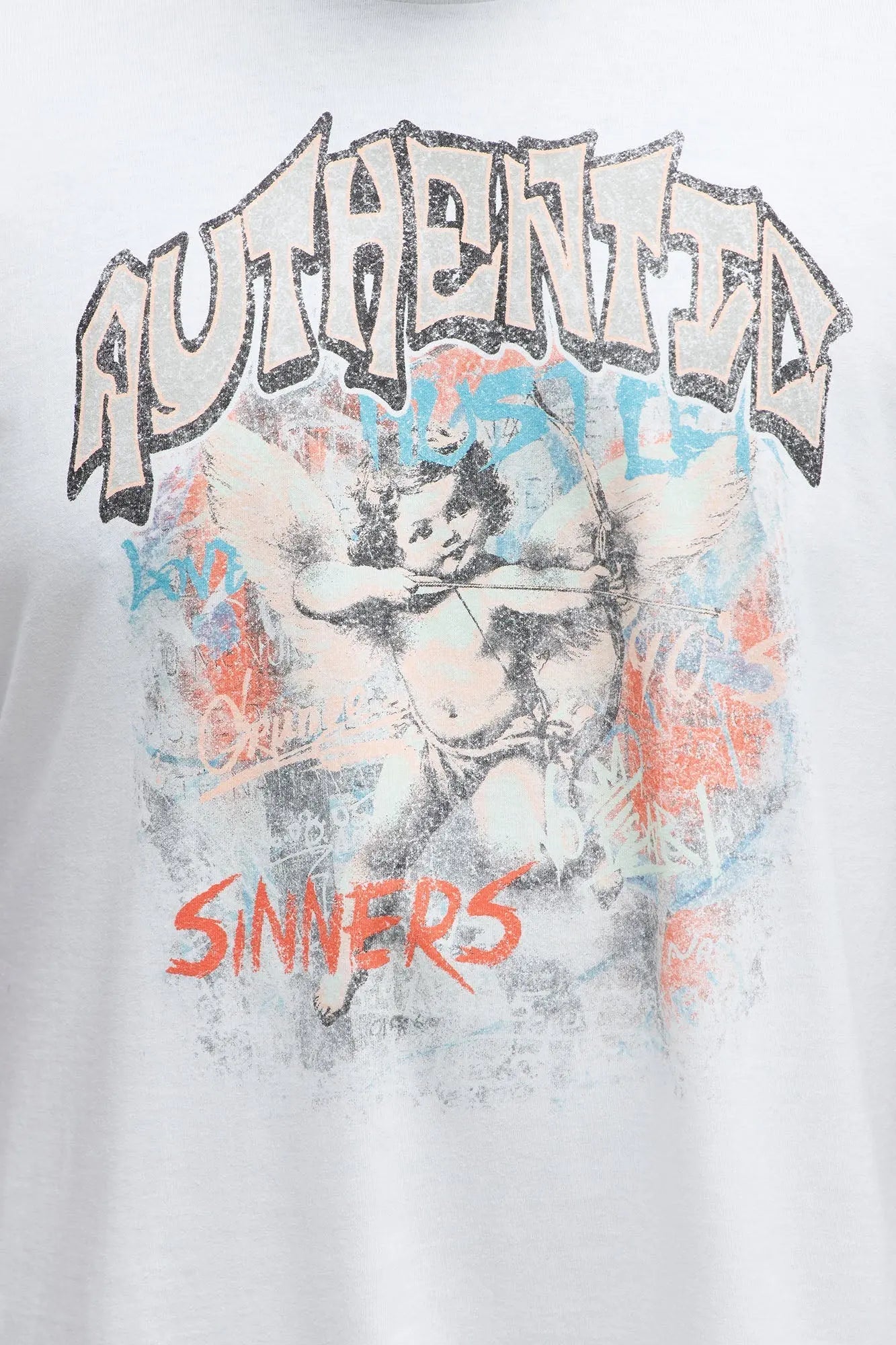 Authentic Sinners Oversized Short Sleeve Tee - White