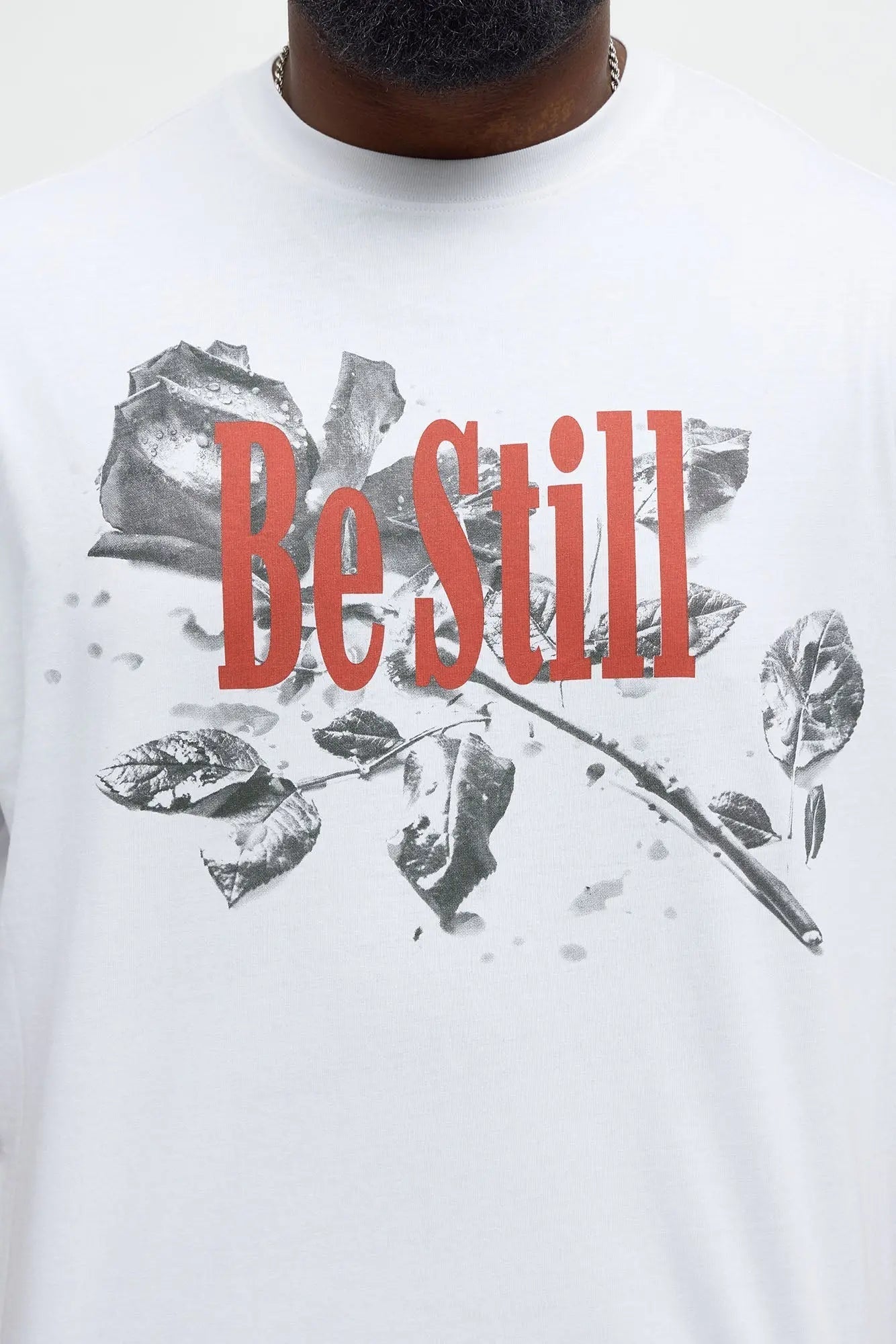 Be Still Oversized Short Sleeve Tee - White