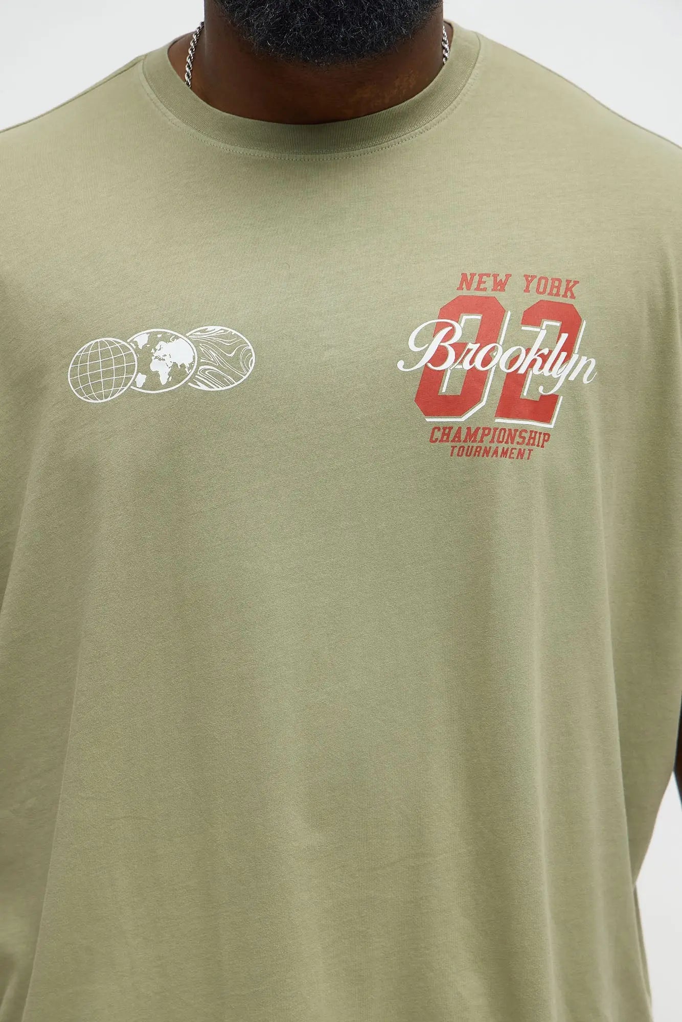 Brooklyn Champion Oversized Short Sleeve Tee - Olive