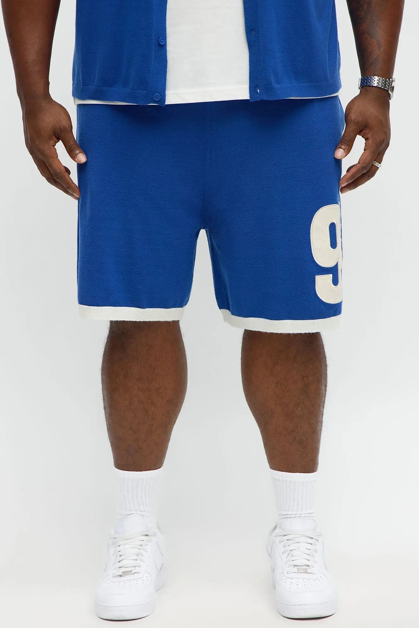 Relaxed Fit 91 Sweater Shorts - Blue