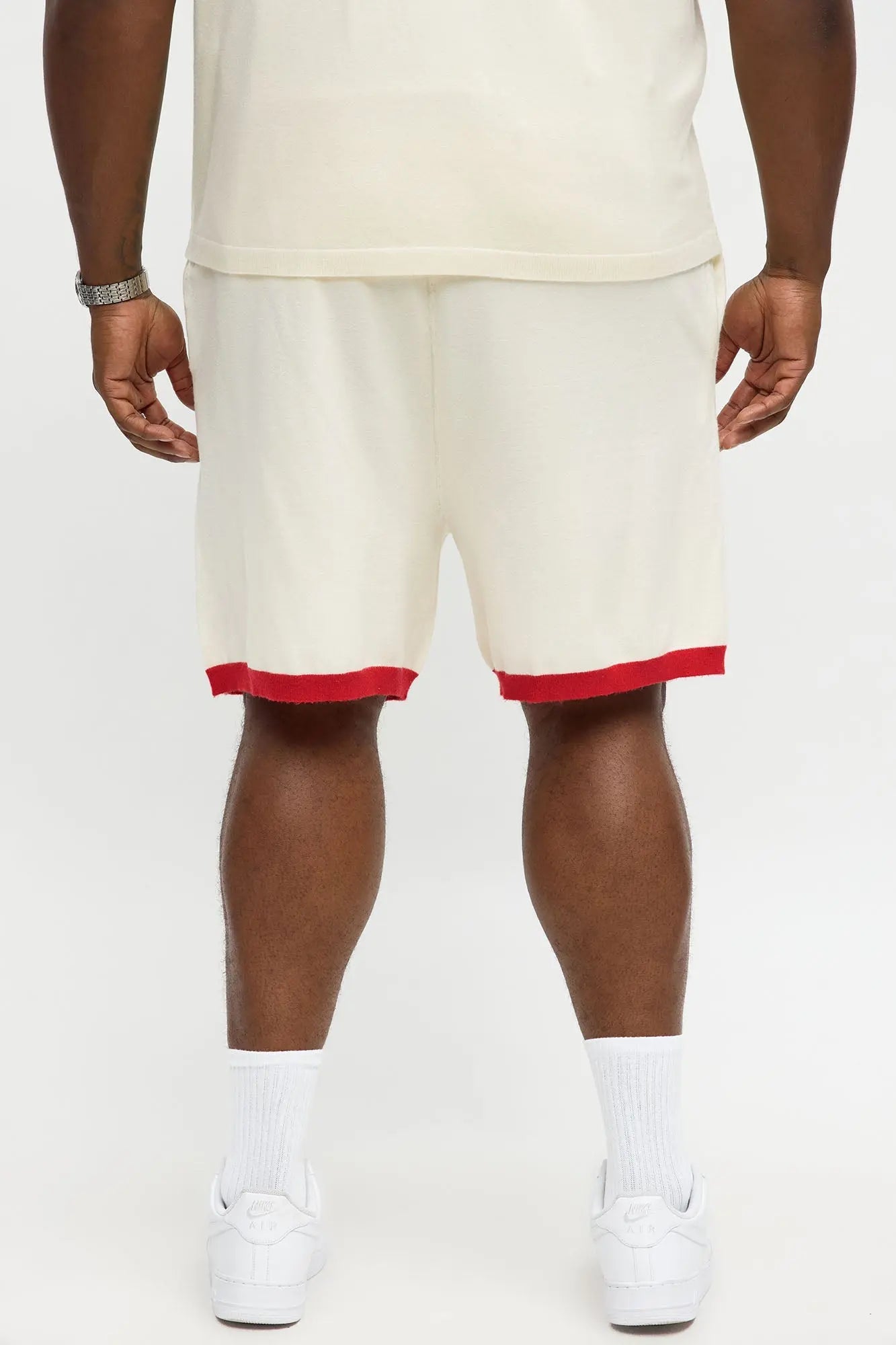 Relaxed Fit 91 Sweater Shorts - Cream