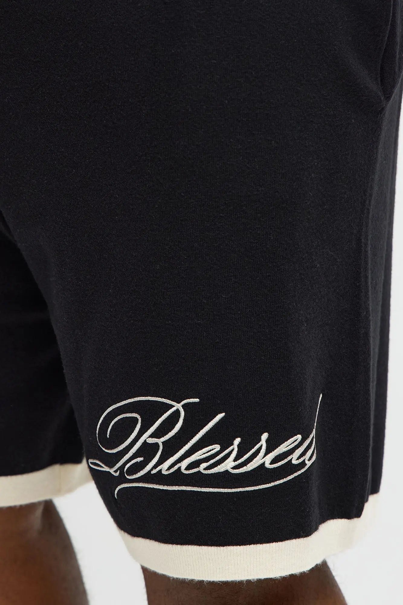 Relaxed Fit Blessed Shorts - Black