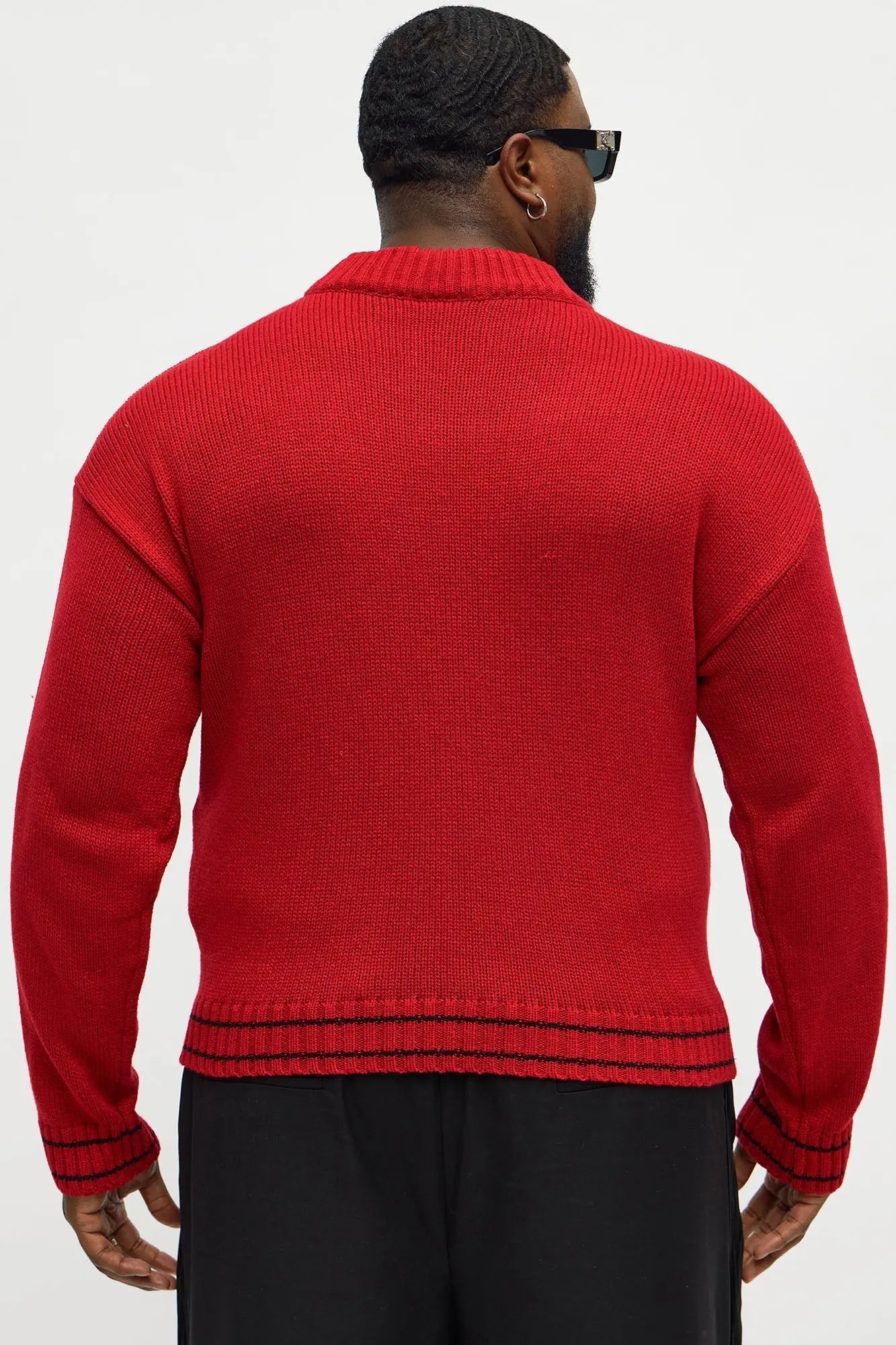 Southpole Turtleneck Pullover Sweater - Red