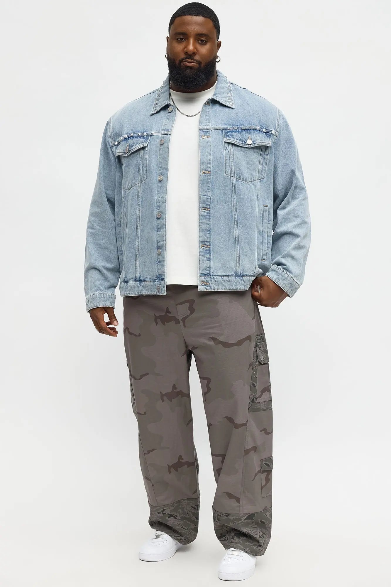 Baggy On My Disciplined Ripstop Cargo Pants - Grey/combo
