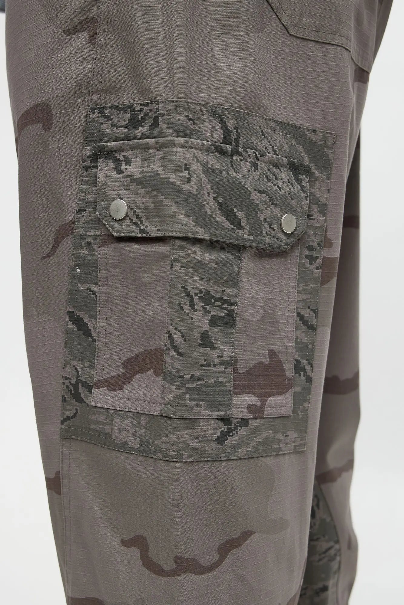 Baggy On My Disciplined Ripstop Cargo Pants - Grey/combo