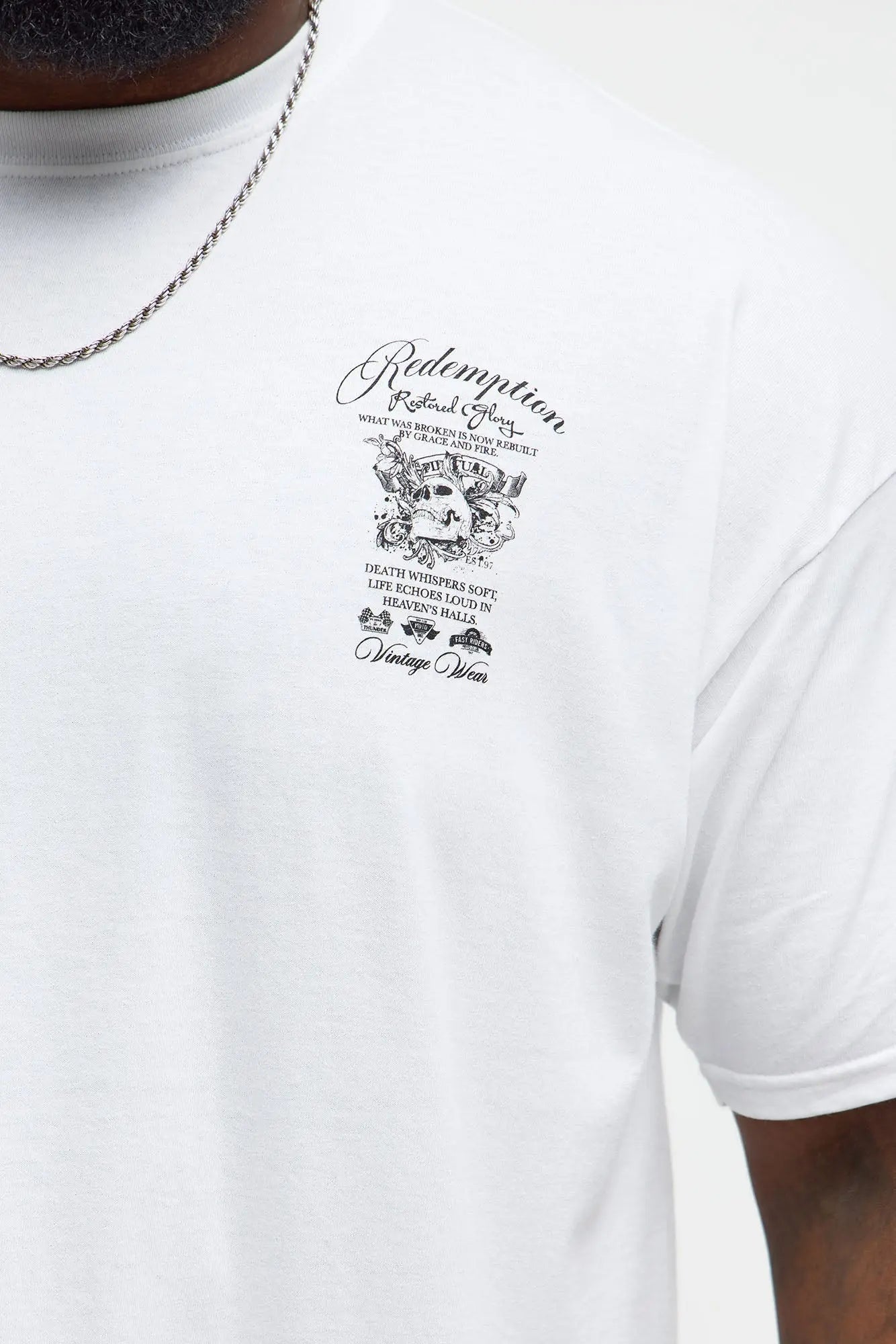 Seek Redemption Short Sleeve Tee - White