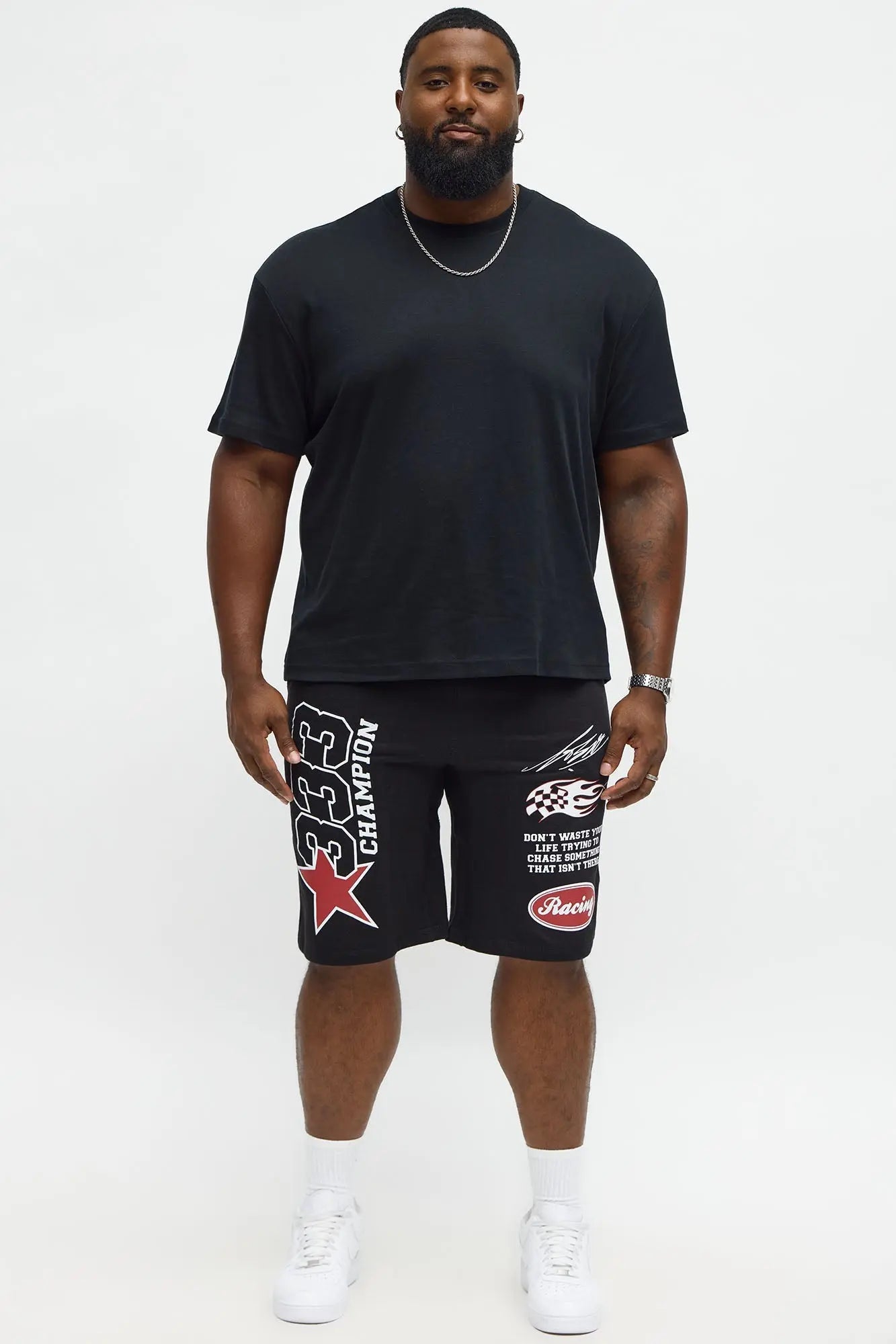 333 Racing Sweatshorts - Black