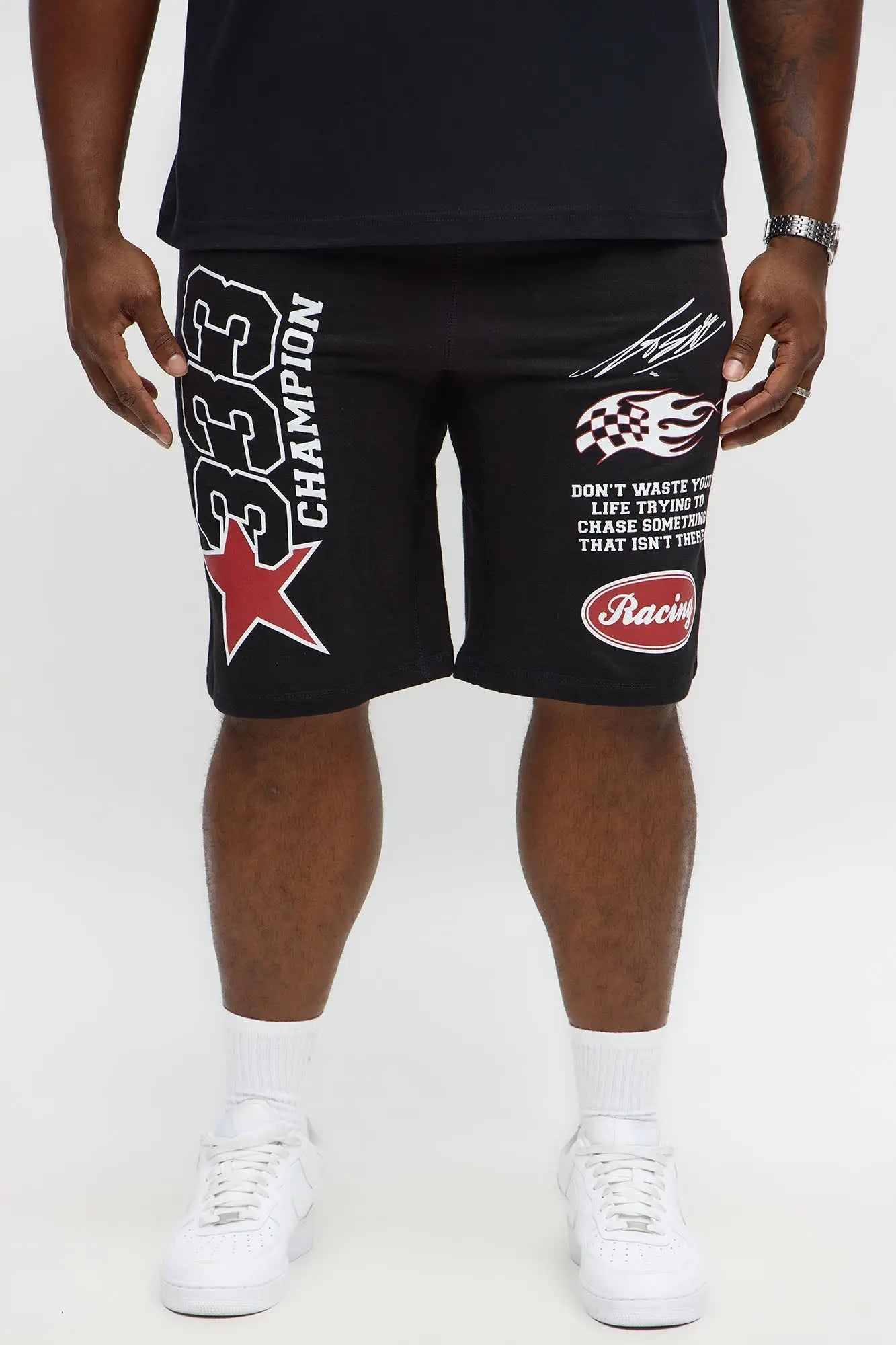 333 Racing Sweatshorts - Black