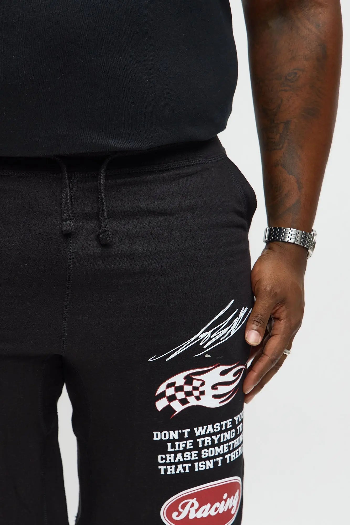 333 Racing Sweatshorts - Black