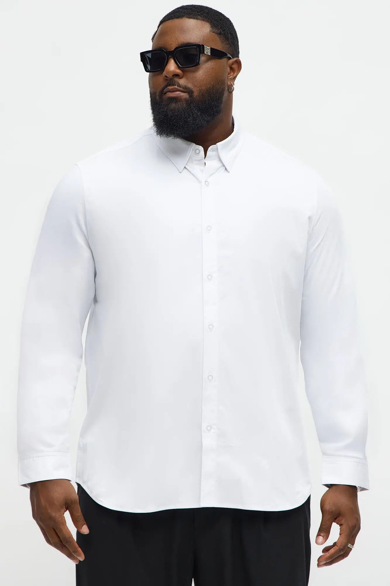 Luxe Stretch Dress Shirt - White