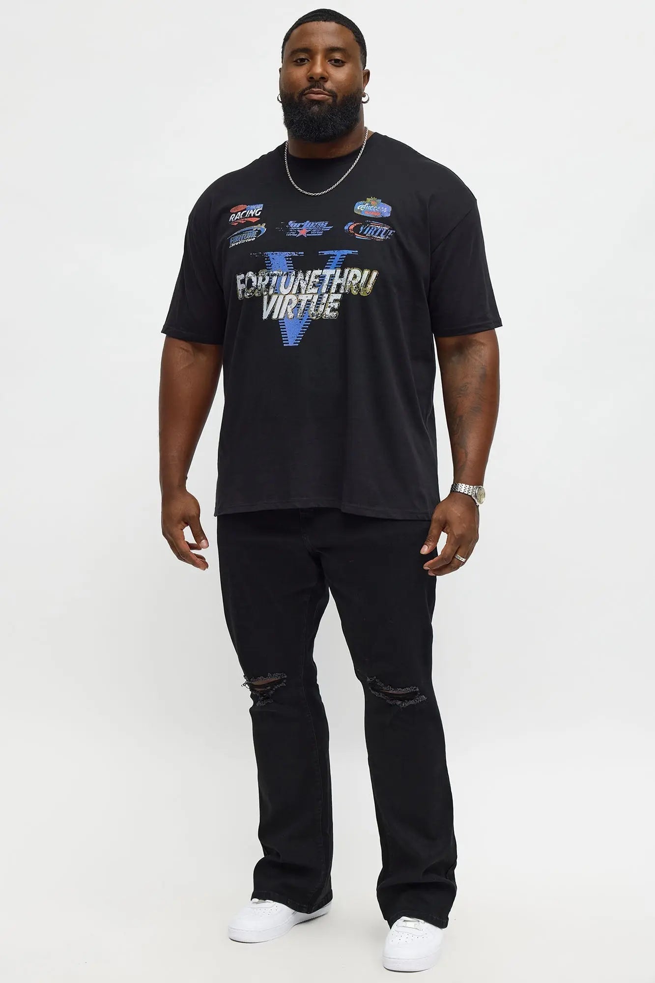 Fortune Thru Virtue Short Sleeve Tee - Black