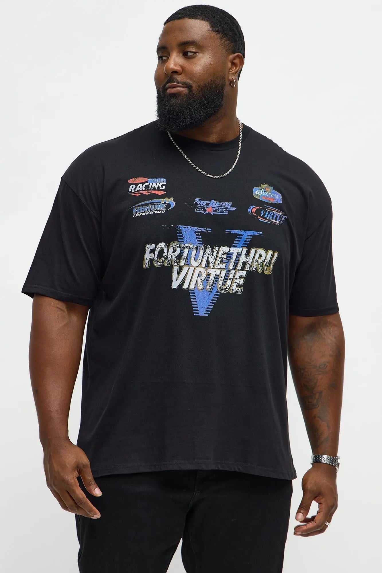 Fortune Thru Virtue Short Sleeve Tee - Black