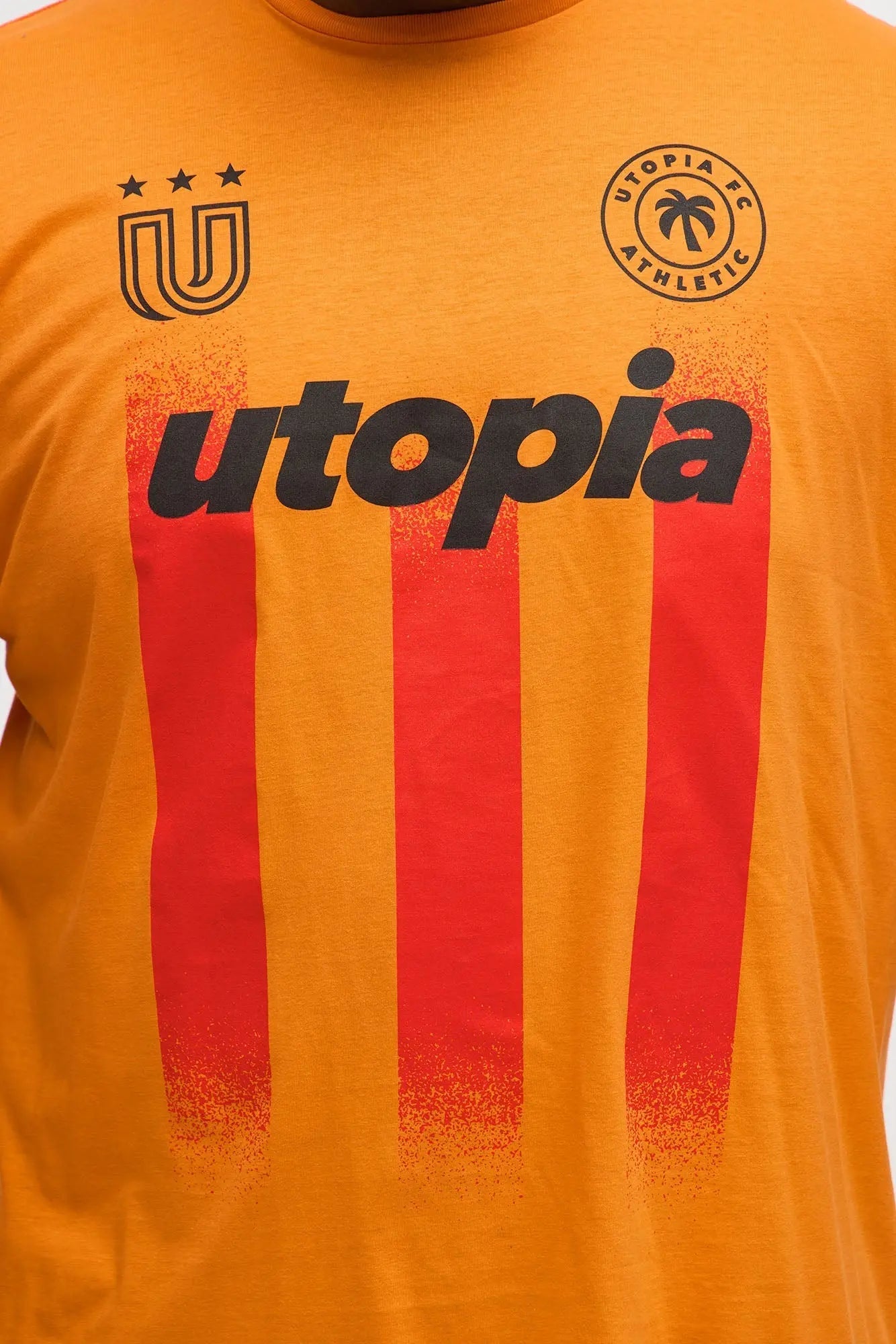 Utopia FC Away Short Sleeve Tee - Orange