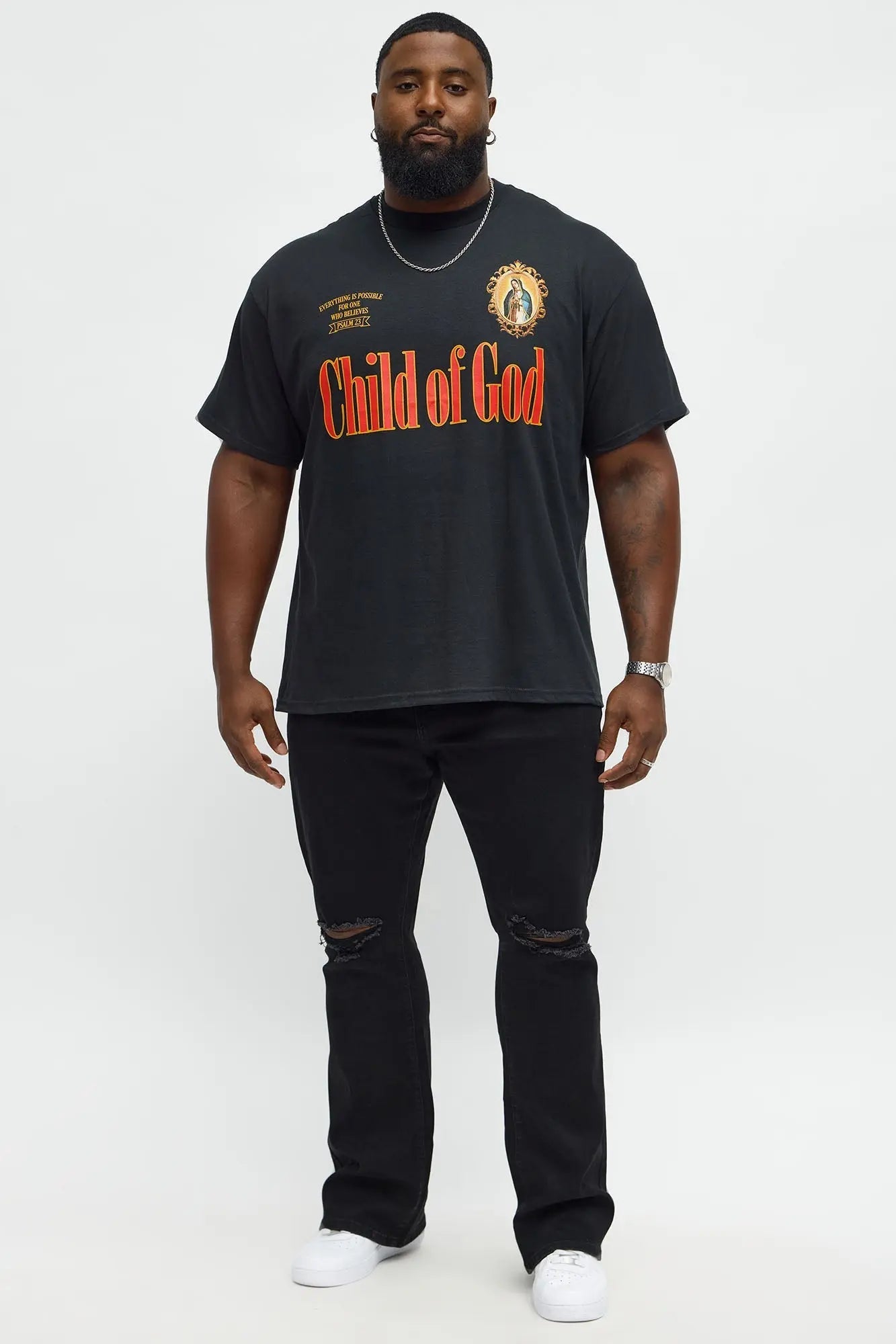 Child Of God Repent Short Sleeve Tee - Black