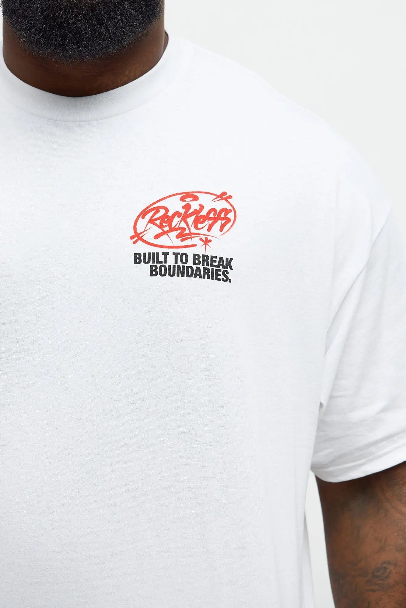 Break Boundaries Short Sleeve Tee - White