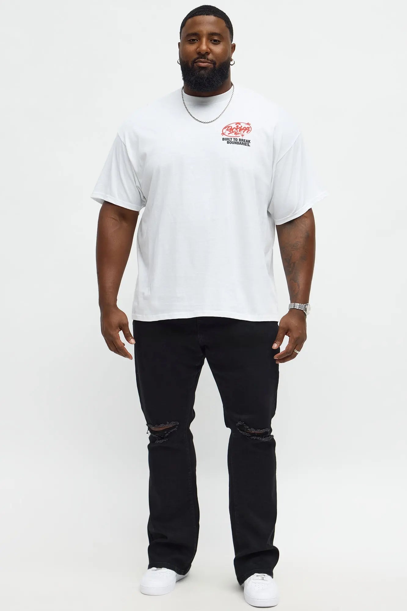 Break Boundaries Short Sleeve Tee - White