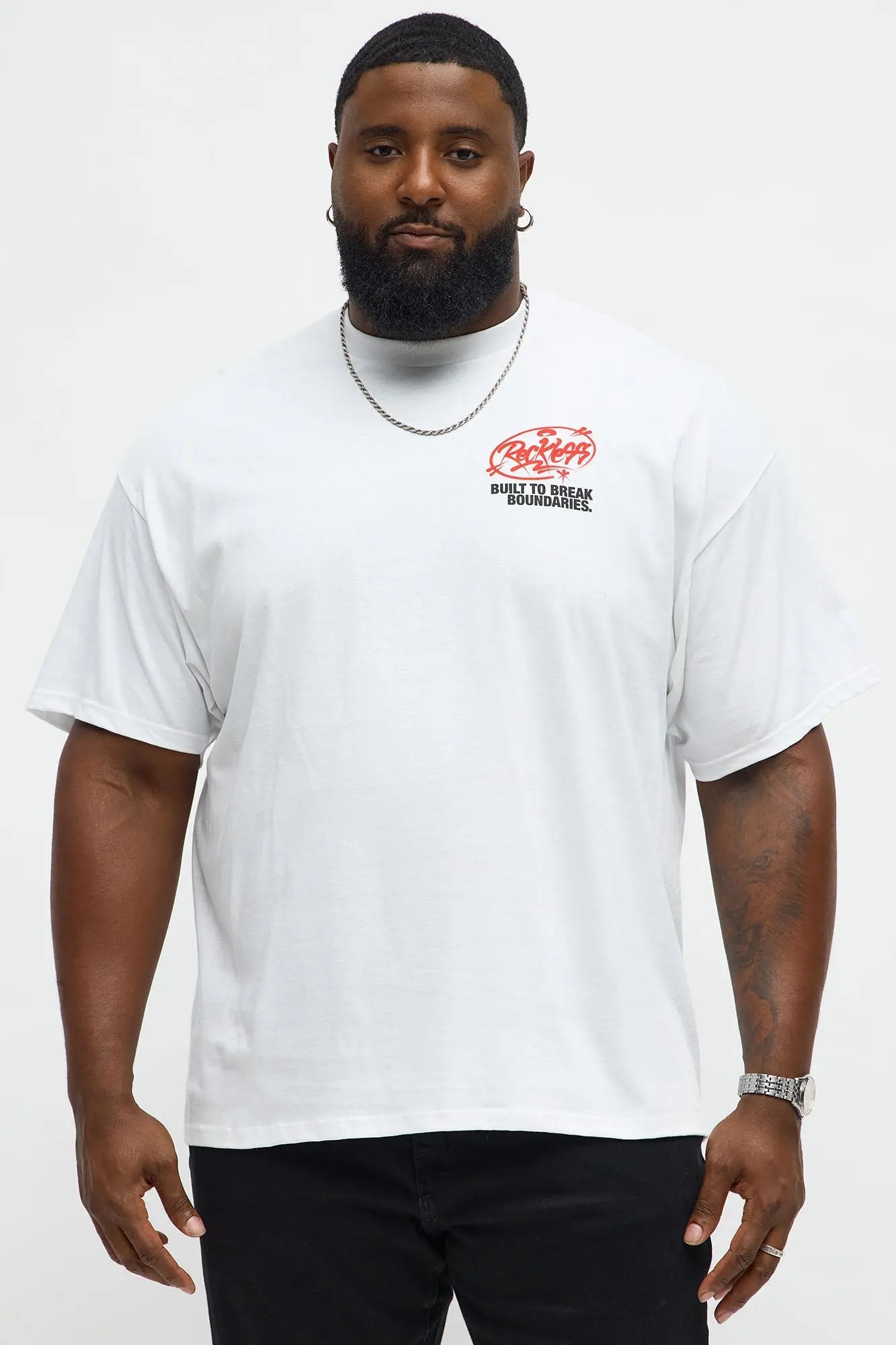 Break Boundaries Short Sleeve Tee - White