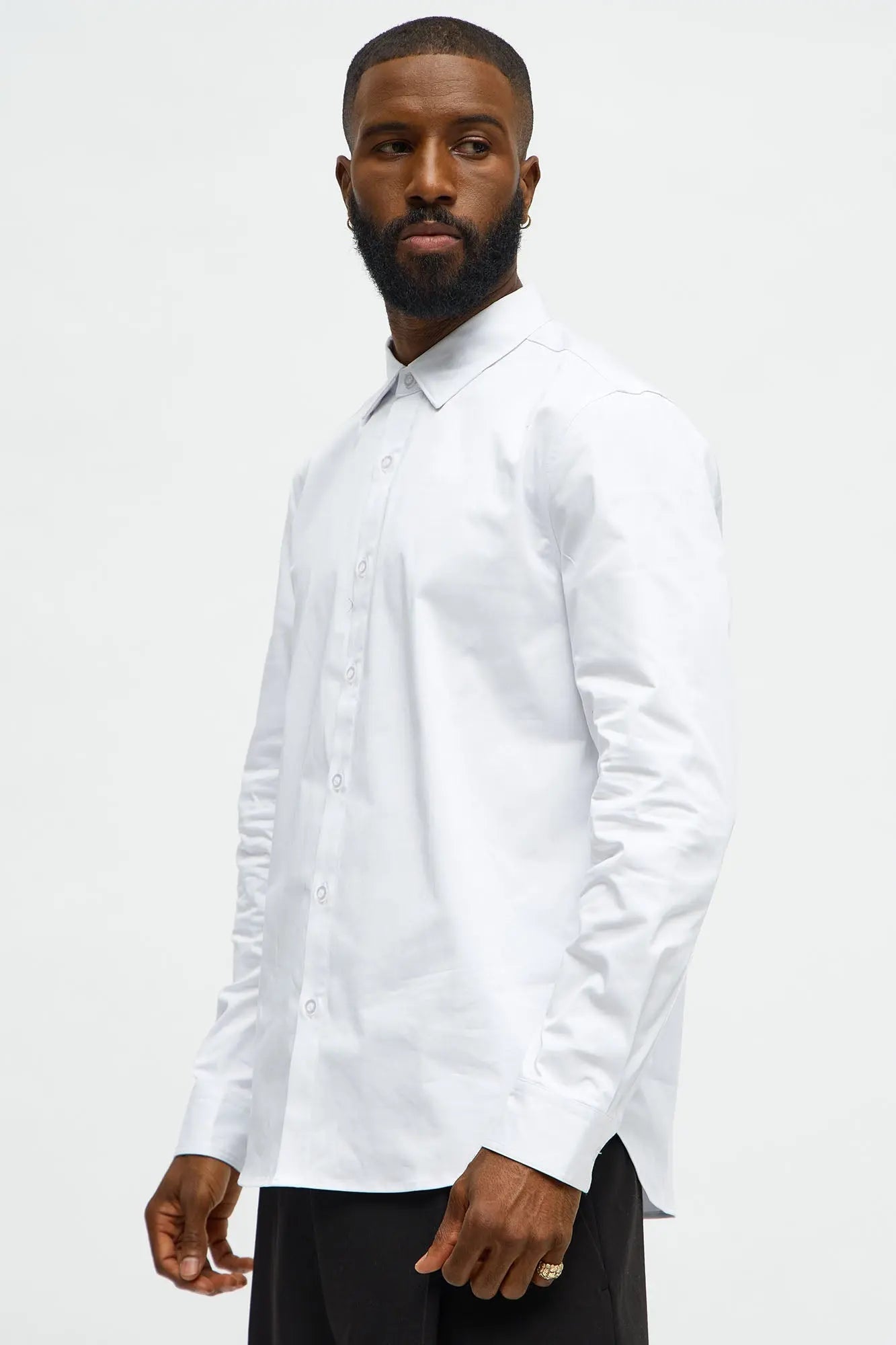 Luxe Stretch Dress Shirt - White