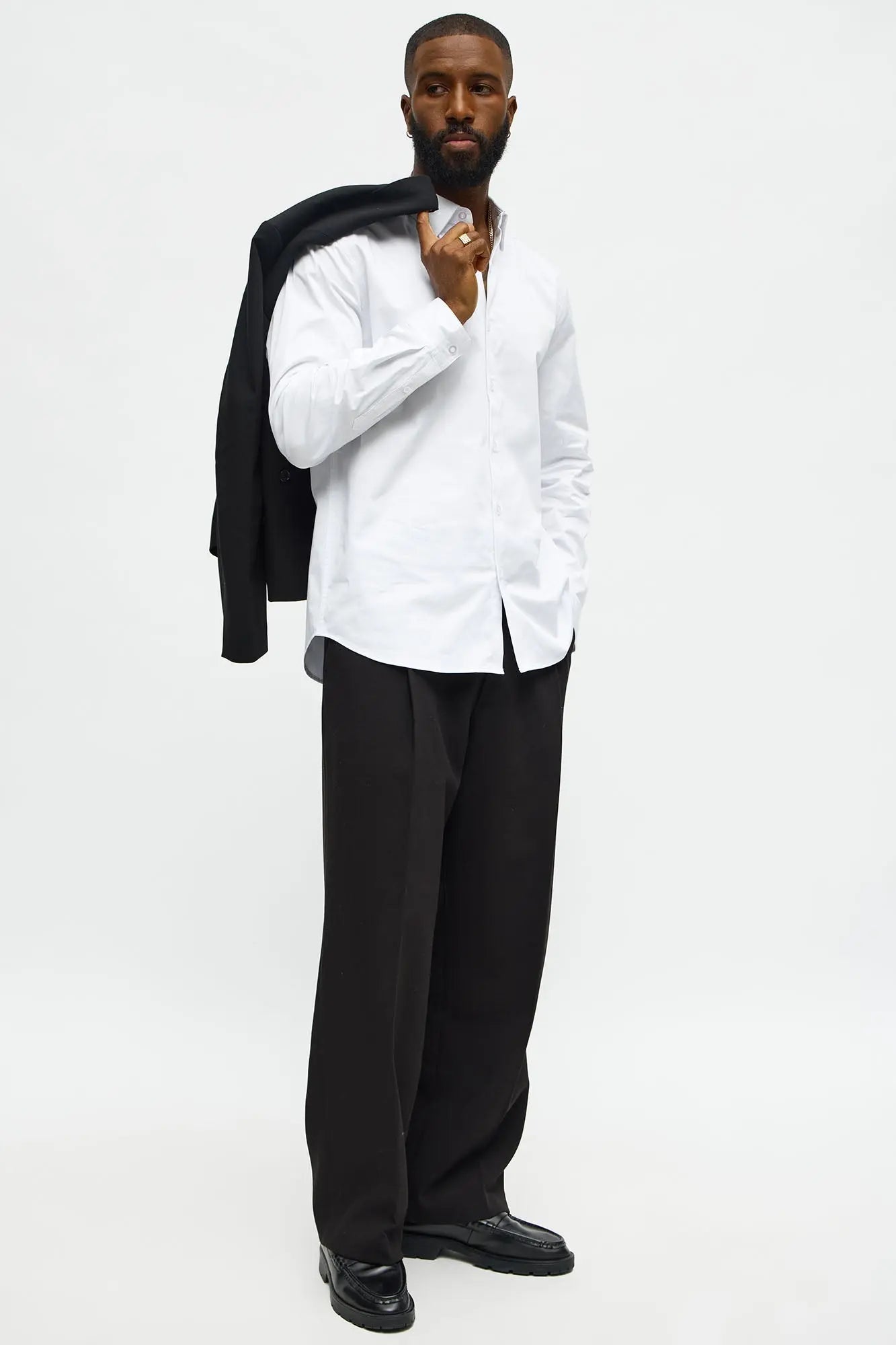 Luxe Stretch Dress Shirt - White