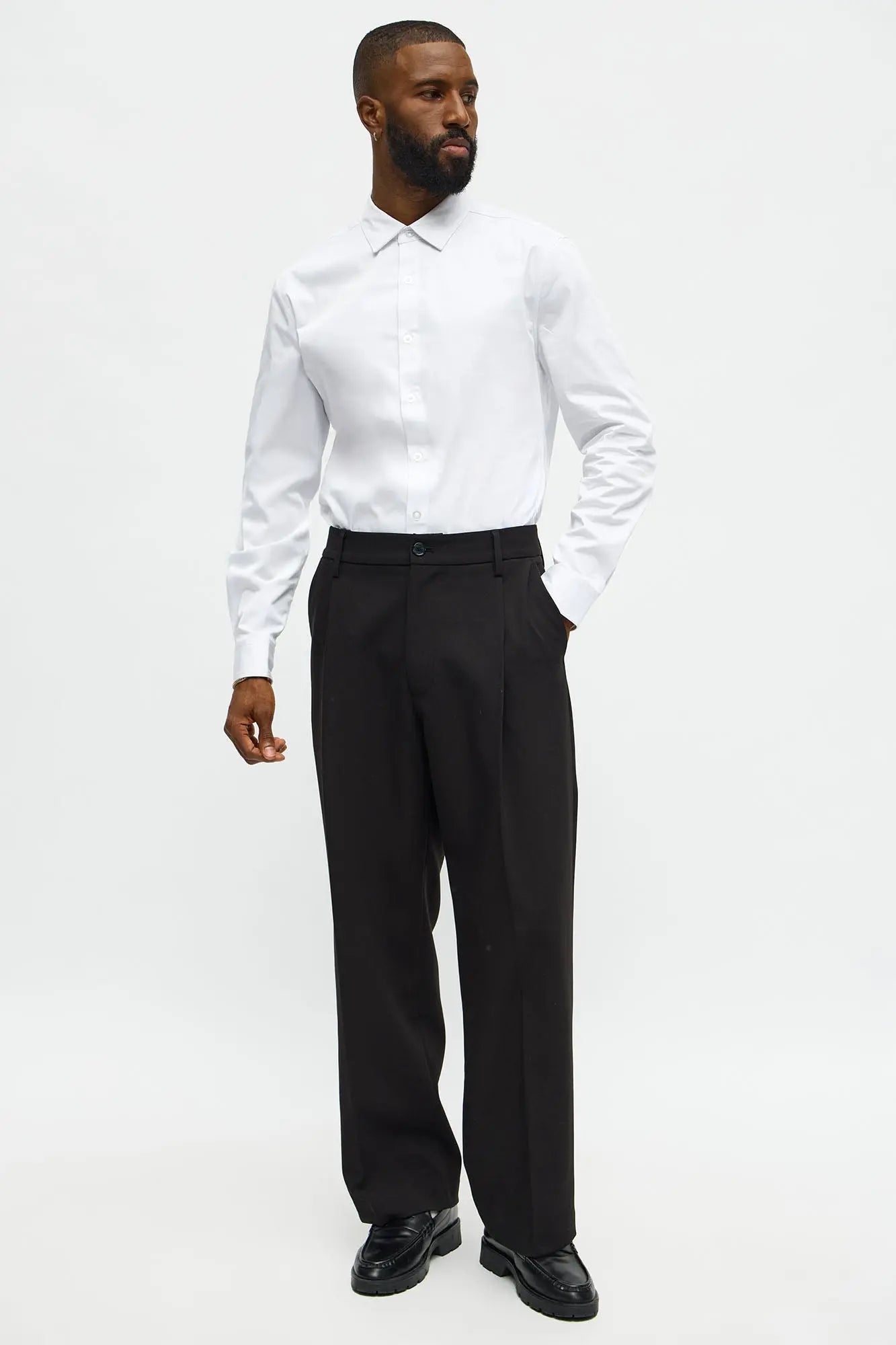 Luxe Stretch Dress Shirt - White
