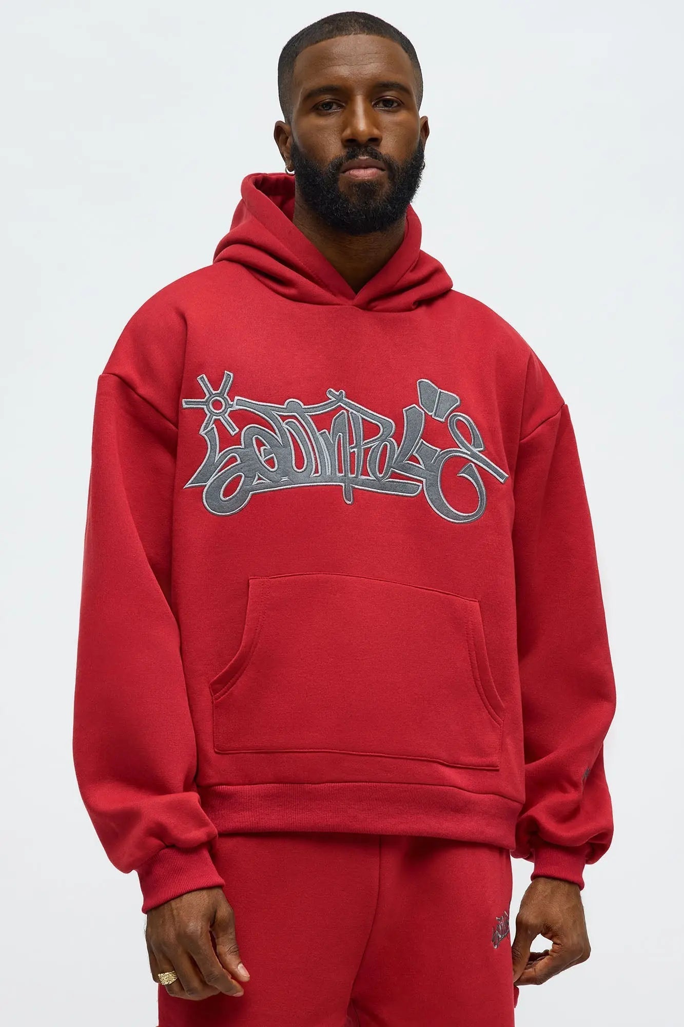 Southpole Signature Hoodie - Red