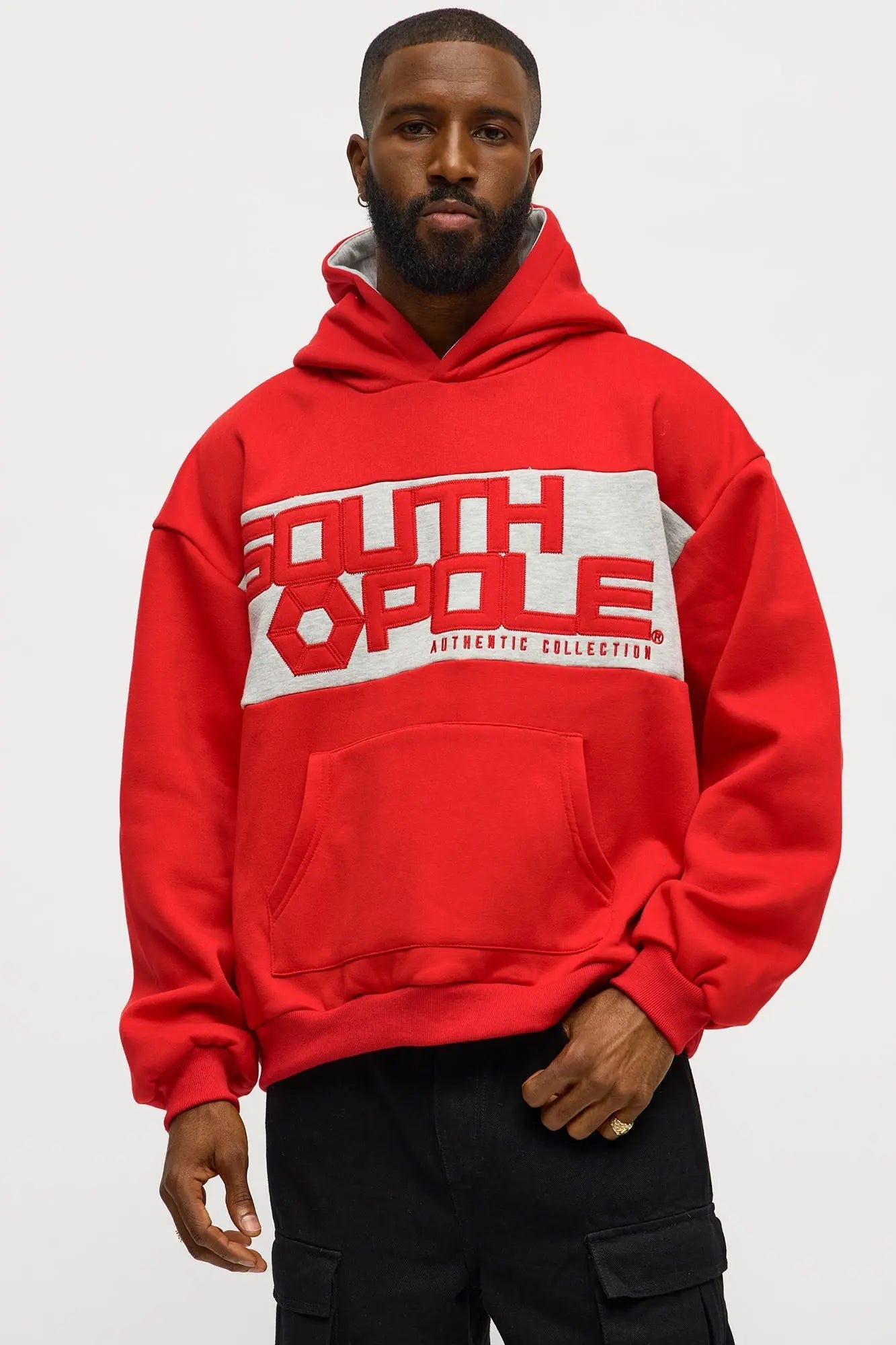 Southpole Logo Hoodie - Red