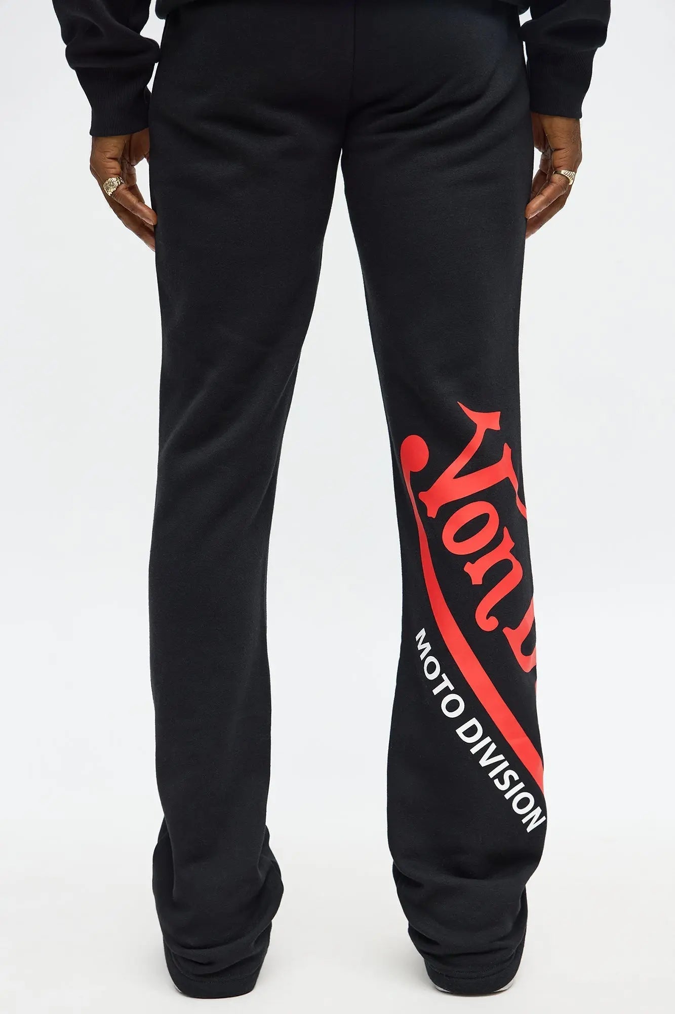 Von Dutch Motor Club Flared Sweatpants - Black