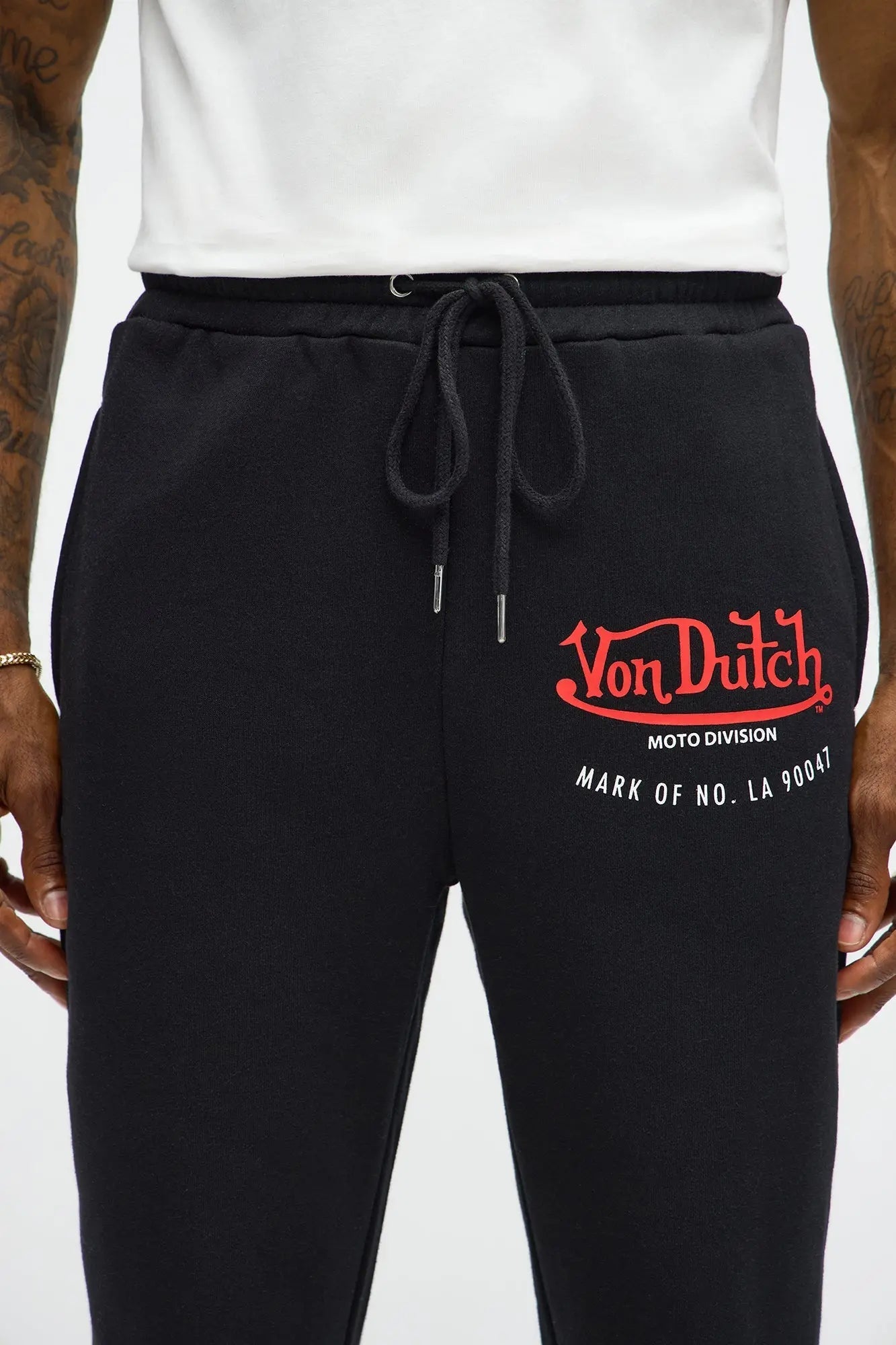 Von Dutch Motor Club Flared Sweatpants - Black